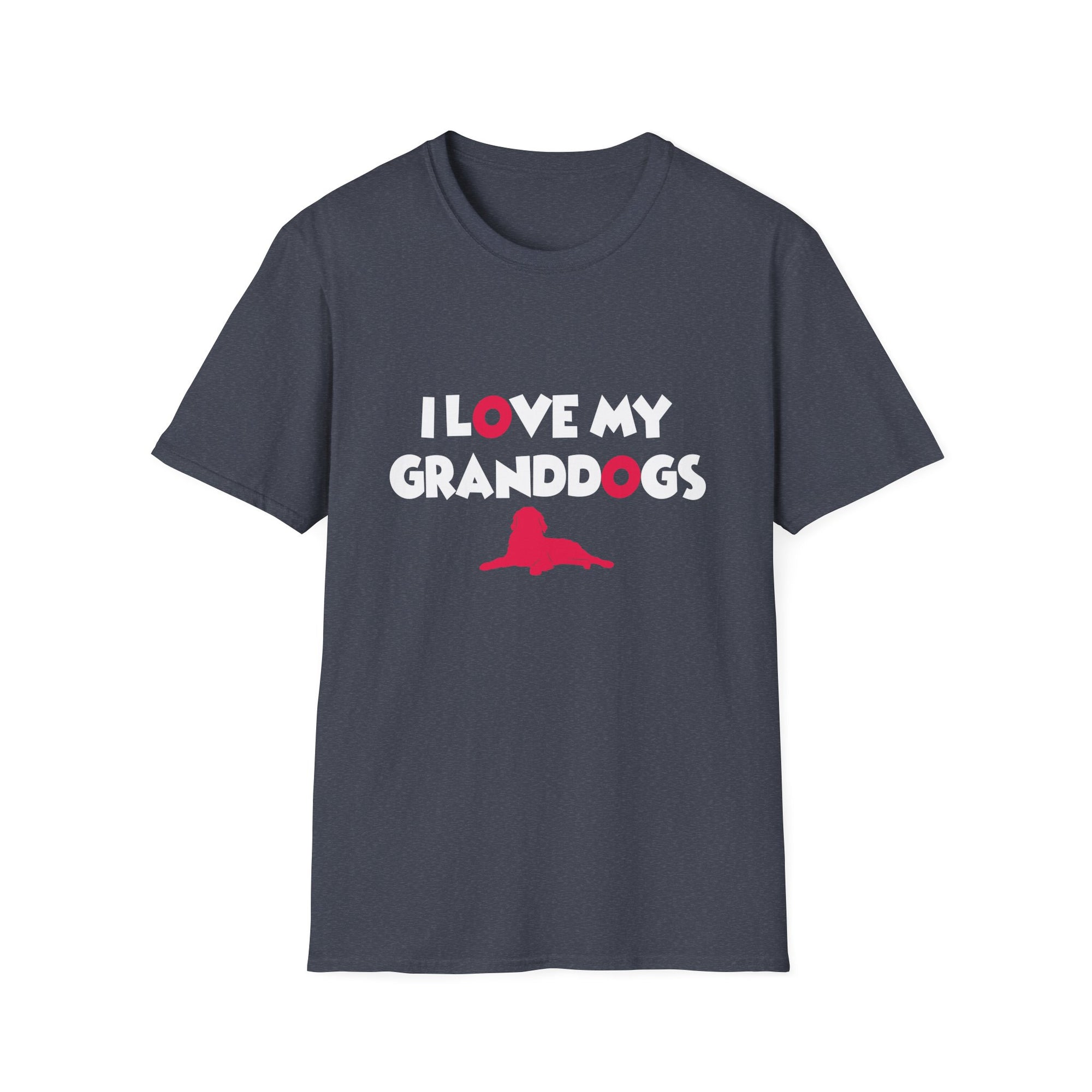I Love My Granddogs T-Shirt | Unisex Softstyle Tee | Dog Lover Gift | Pet Parent Apparel | Casual Wear | Animal Lover Shirt