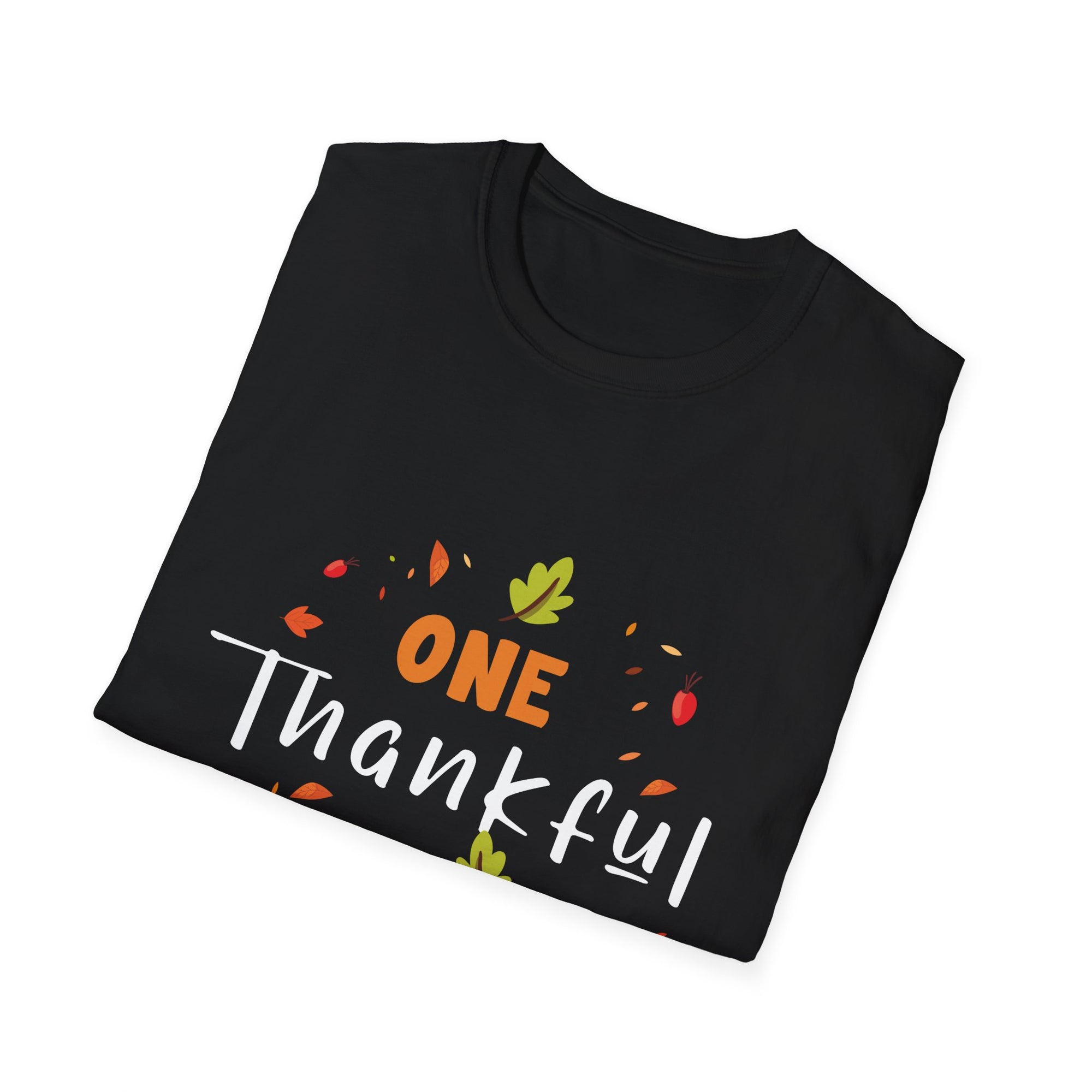 Thankful Grandma T-Shirt, Perfect Fall Gift, Thanksgiving Apparel, Unisex Softstyle Tee, Family Celebration Shirt, Fall Style