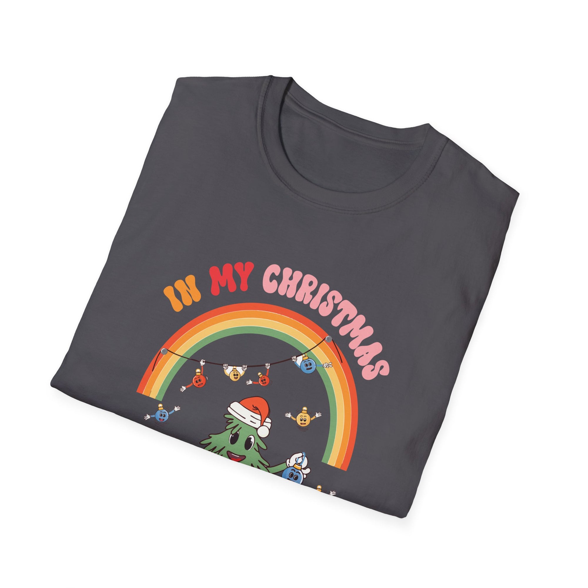 In My Christmas In September Era Summer Christmas Groovy T-Shirt