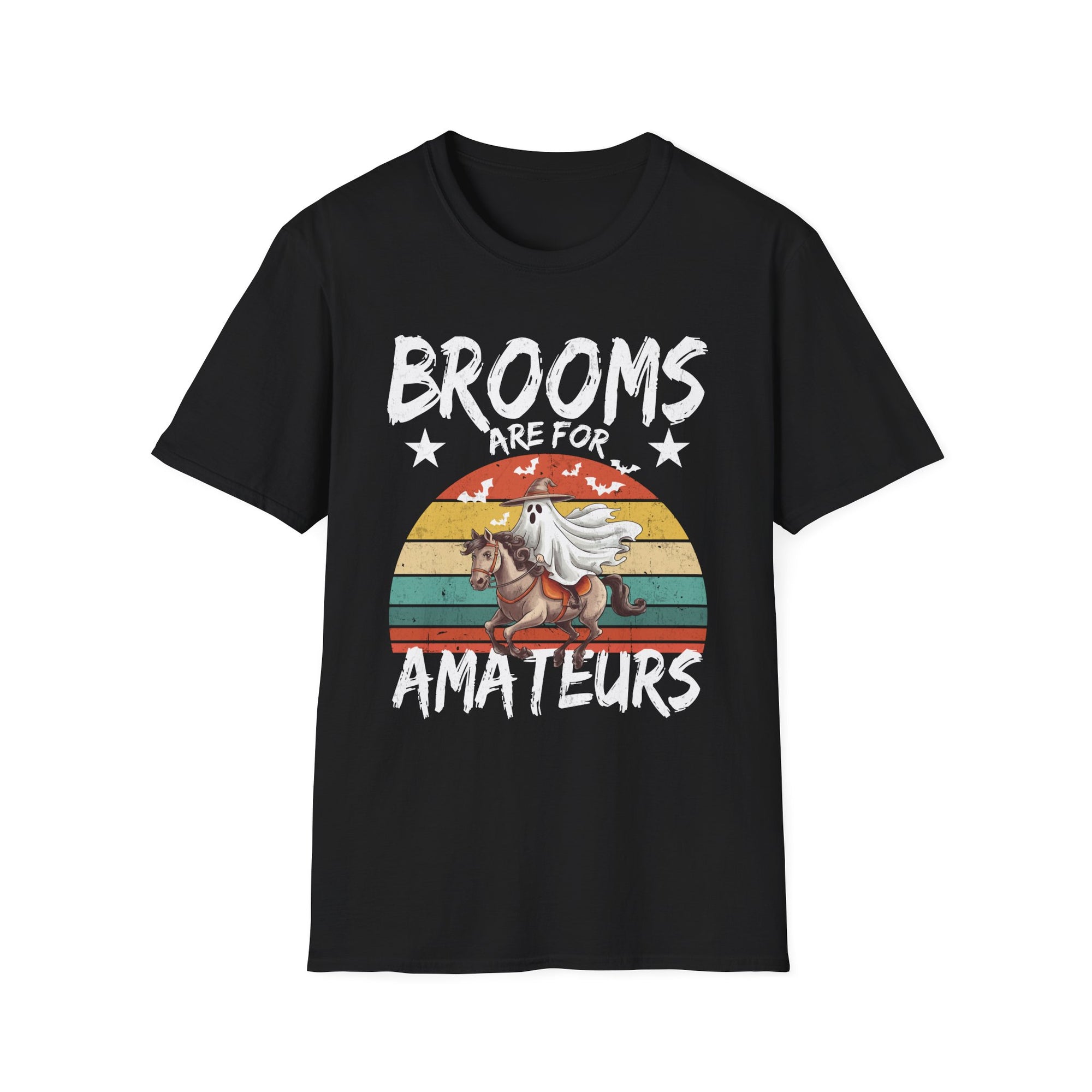 Halloween Unicorn T-Shirt, Funny Graphic Tee, Broom Riders, Gift for Unicorn Lovers, Unisex Softstyle Tee