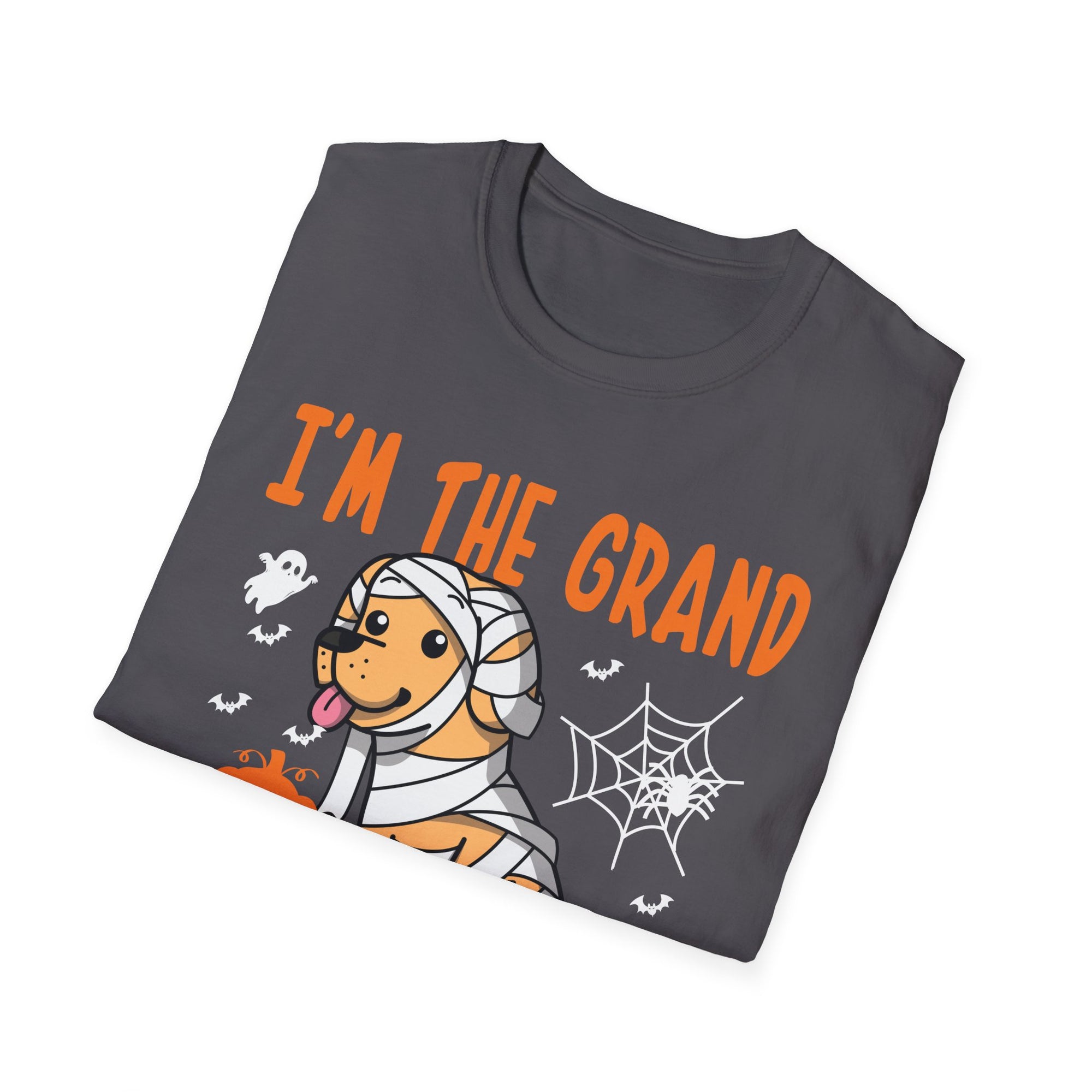 Grand Mummy Halloween T-Shirt, Unisex Softstyle Tee, Festive Apparel, Halloween Costume Shirt, Fun Mummy Graphic Tee