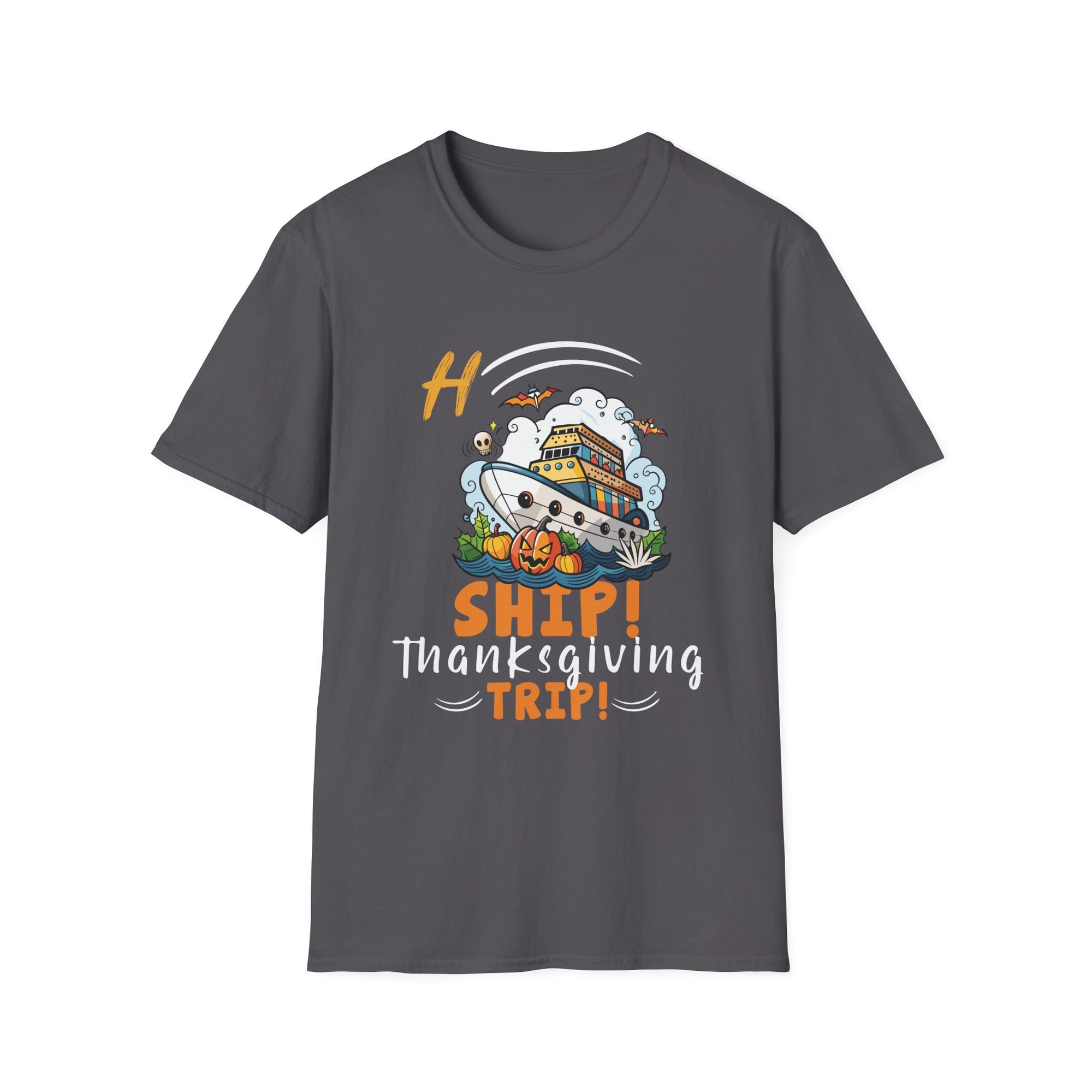 Thanksgiving Ship Trip T-Shirt, Unisex Graphic Tee, Fall Holiday Apparel, Cute Family Gathering Gift, Seasonal T-Shirt