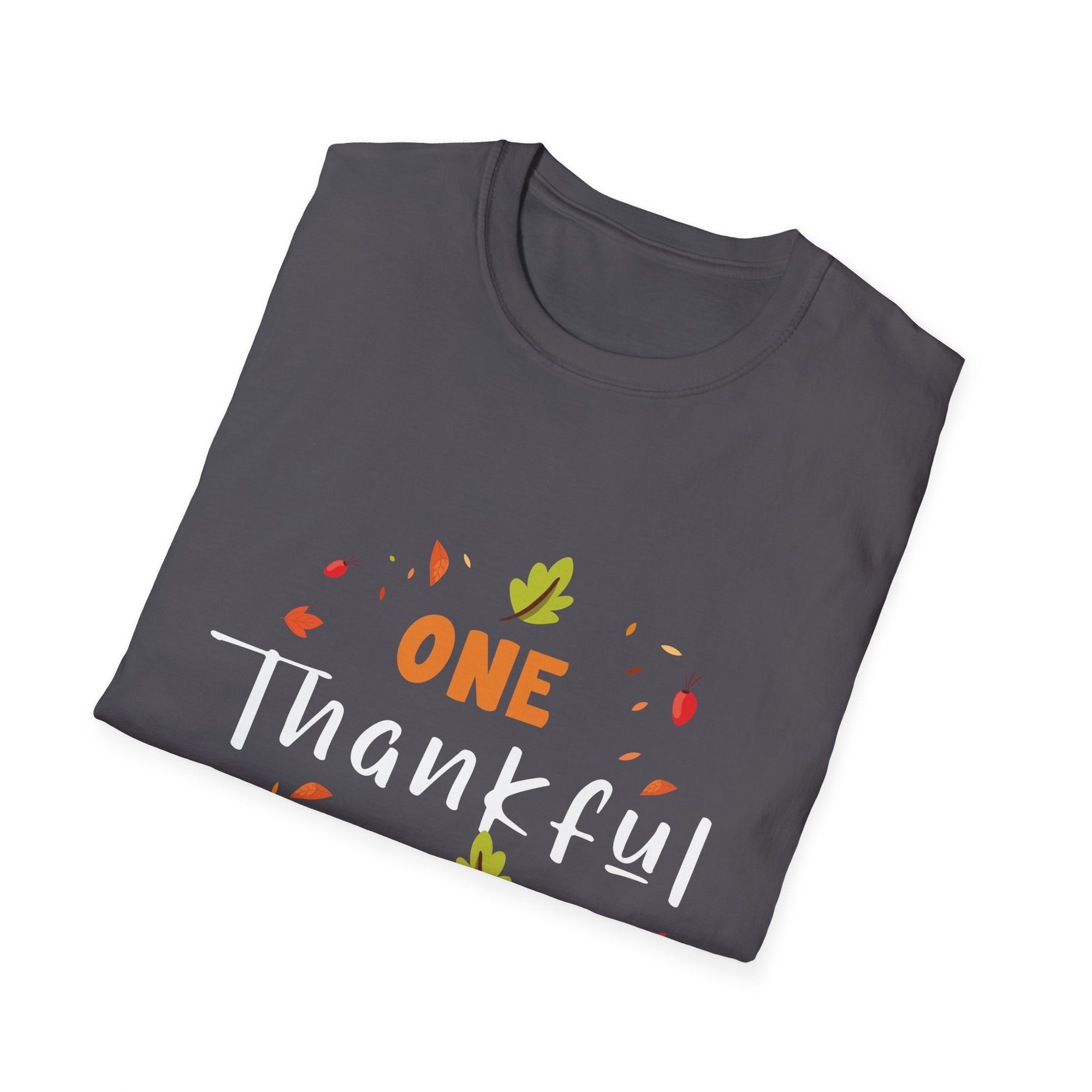Thankful Grandma T-Shirt, Perfect Fall Gift, Thanksgiving Apparel, Unisex Softstyle Tee, Family Celebration Shirt, Fall Style
