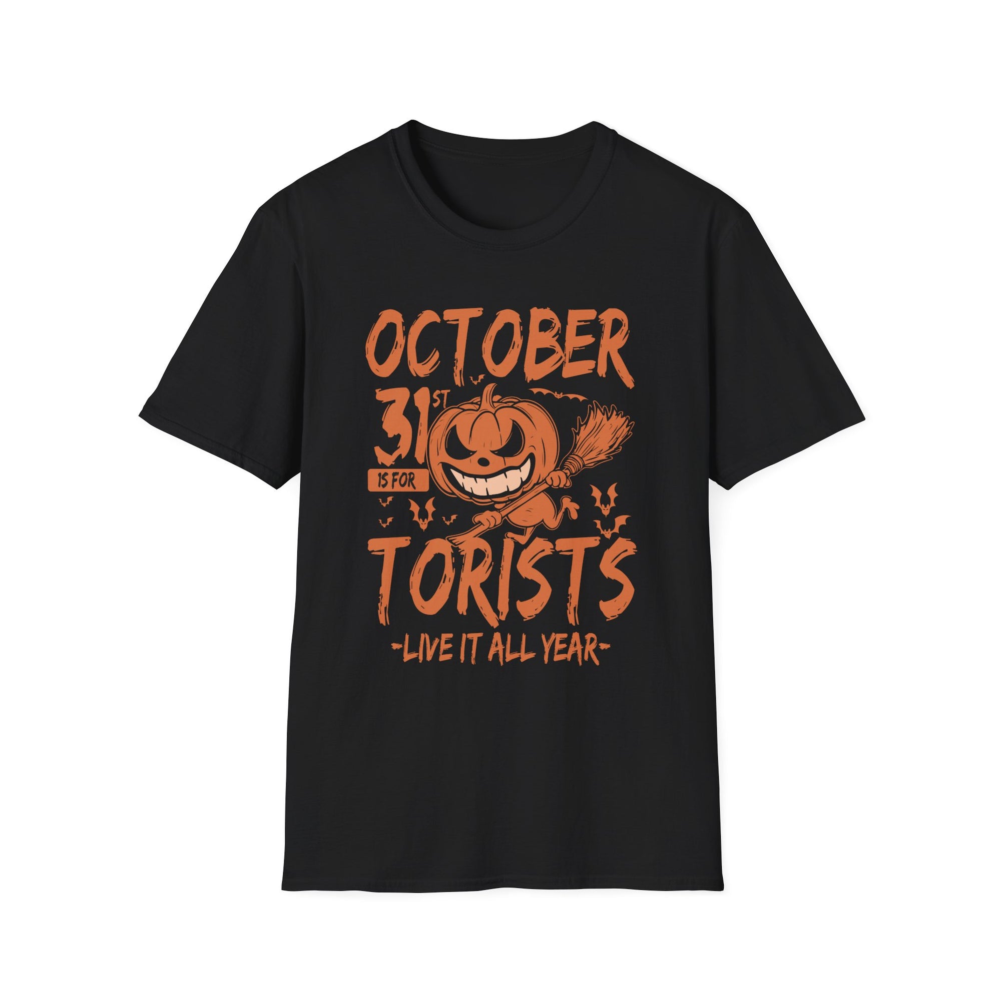 Halloween Unisex T-Shirt - October 31st, Spooky Fun, Fall Fashion, Pumpkin Graphic Tee, Trick or Treat, October Apparel