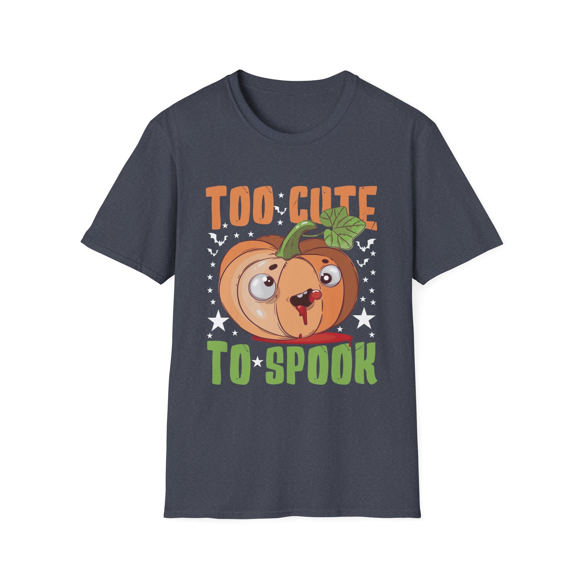 Too Cute to Spook Halloween T-Shirt, Funny Halloween Shirt, Unisex Graphic Tee, Cute Pumpkin Shirt, Spooky Season Apparel