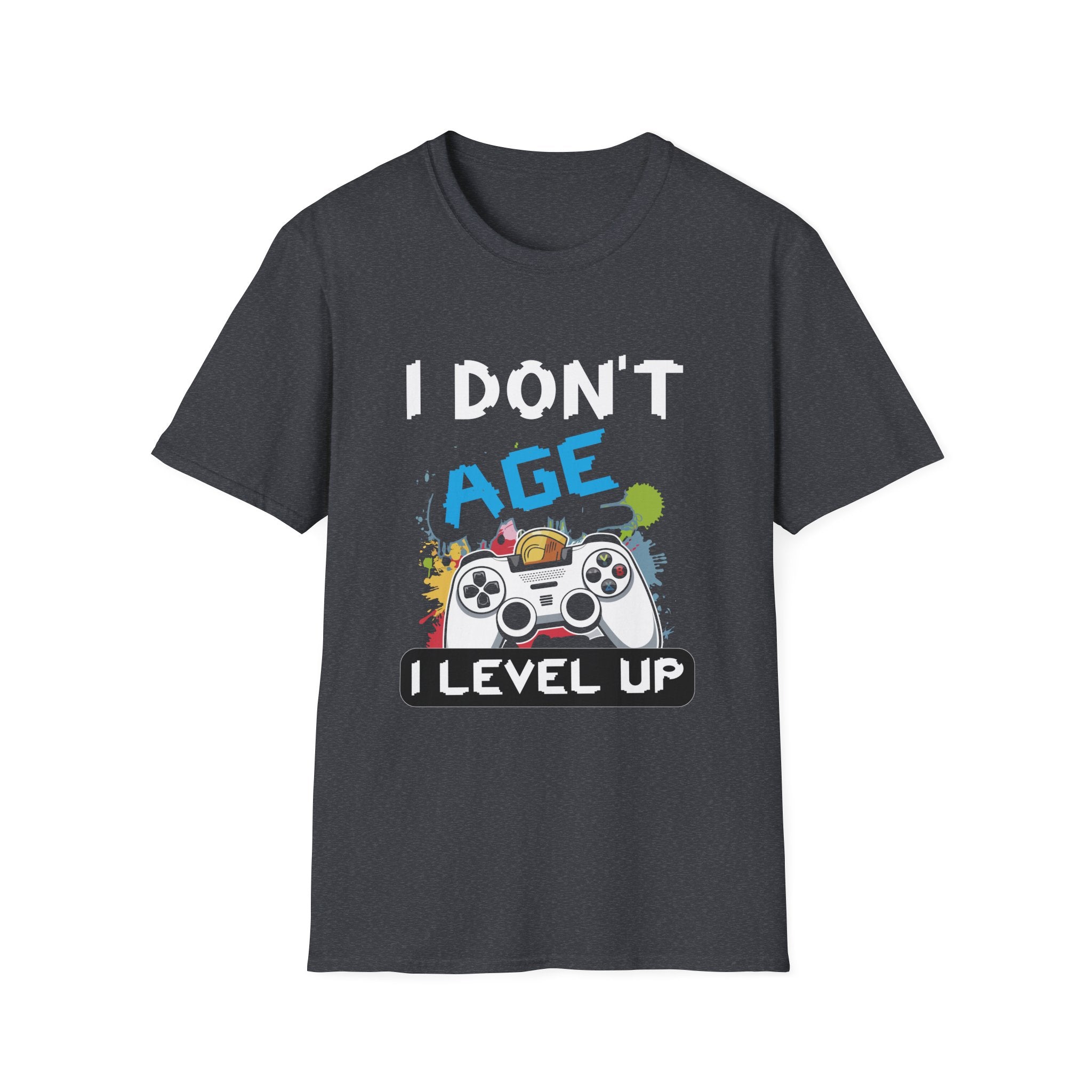 Gaming Level Up T-Shirt | Unisex Softstyle Tee for Gamers, Birthday Gift, Casual Wear, Game Night Apparel, Funny Graphic Tee