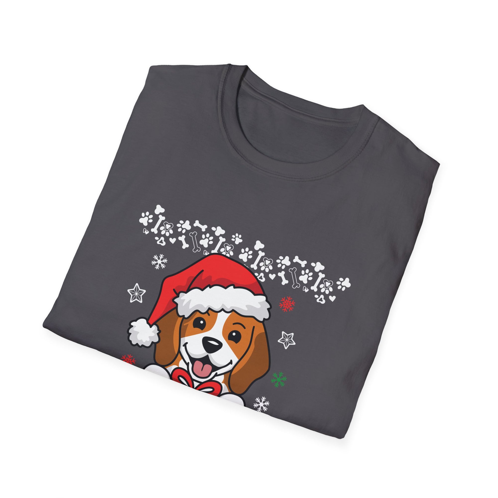Festive Dog Christmas T-Shirt | Holiday Apparel, Dog Lover Gift, Unisex Tee, Ugly Sweater Alternative, Pet-Themed Clothing