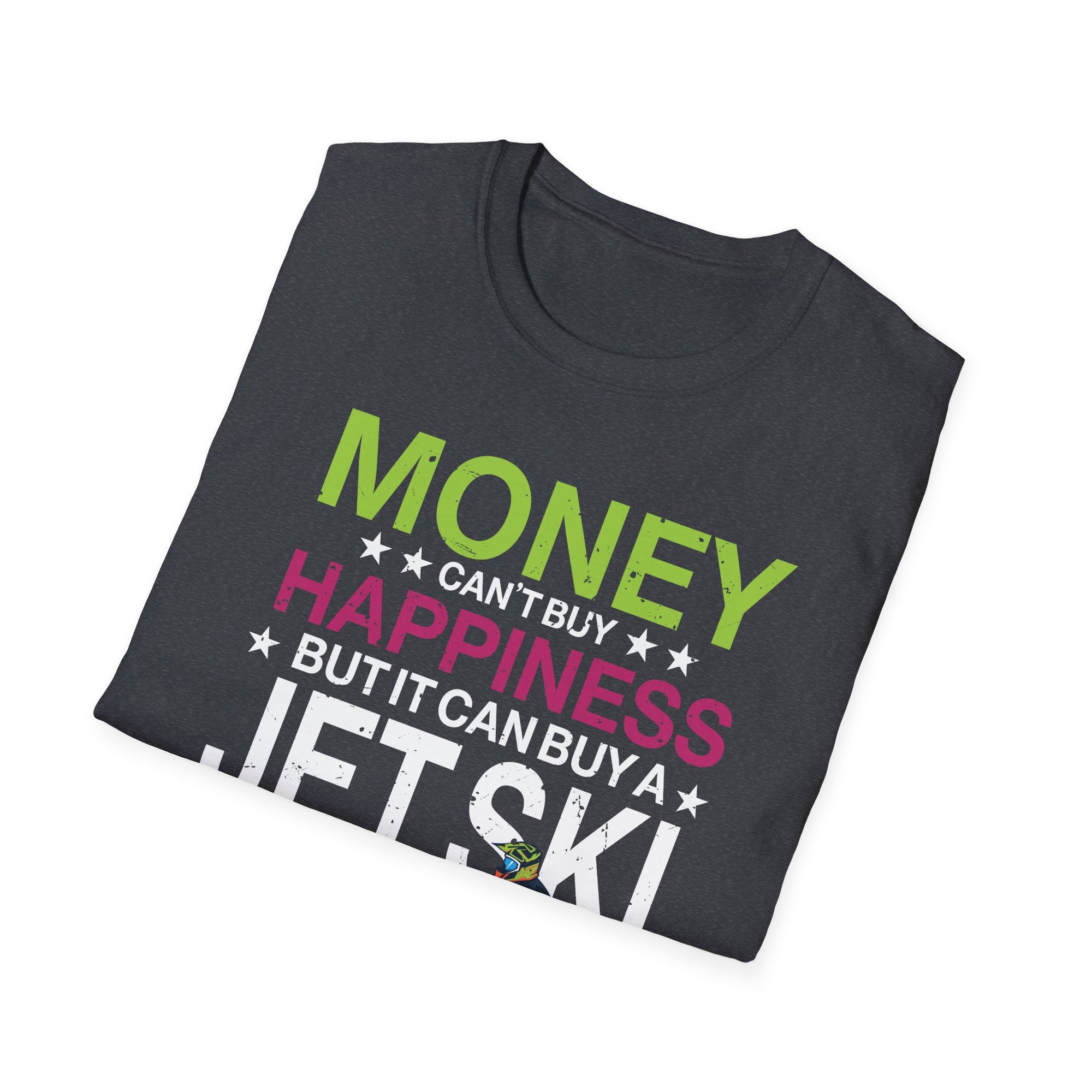 Jet-Ski Happiness Water Sports Design Unisex Softstyle T-Shirt