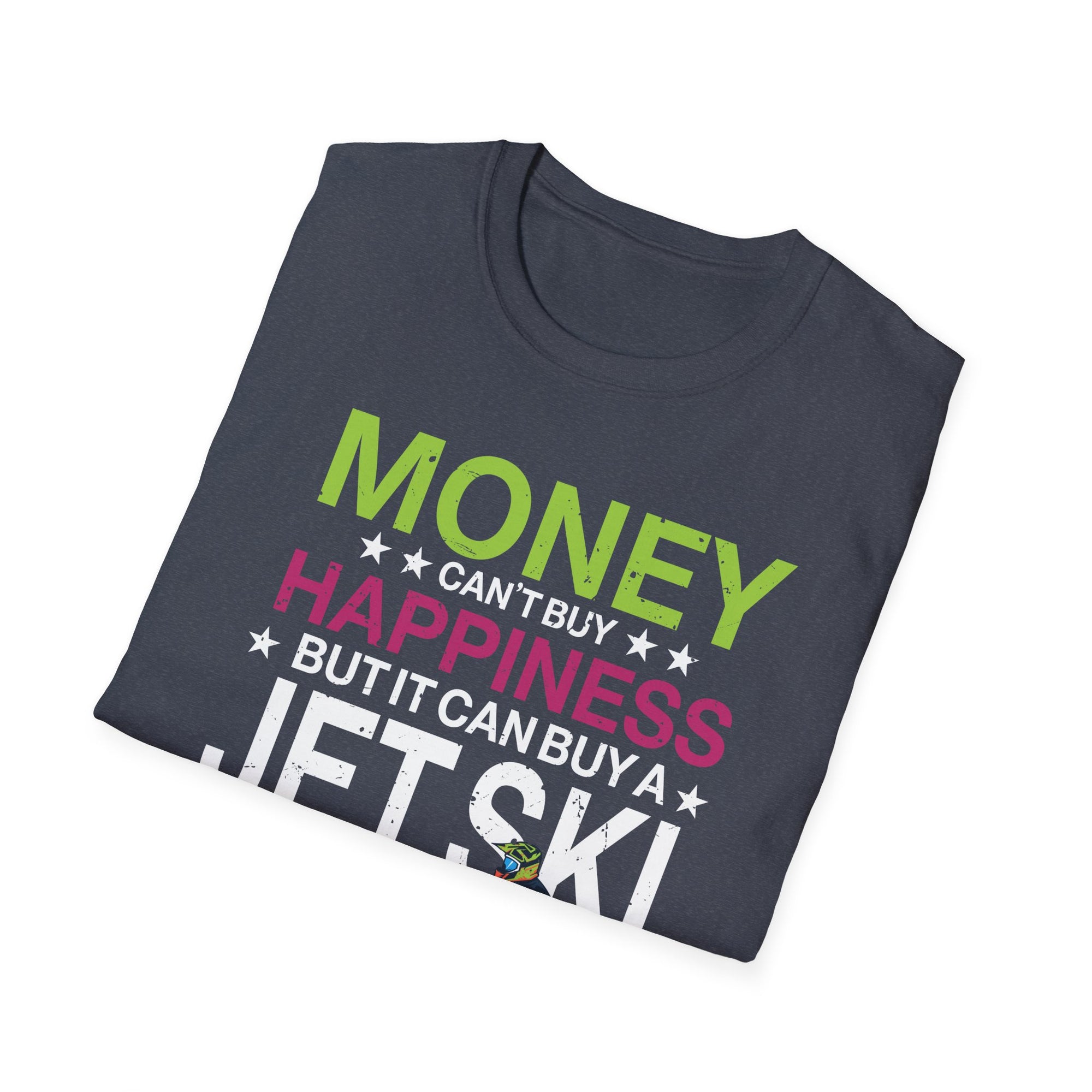 Jet-Ski Happiness Water Sports Design Unisex Softstyle T-Shirt