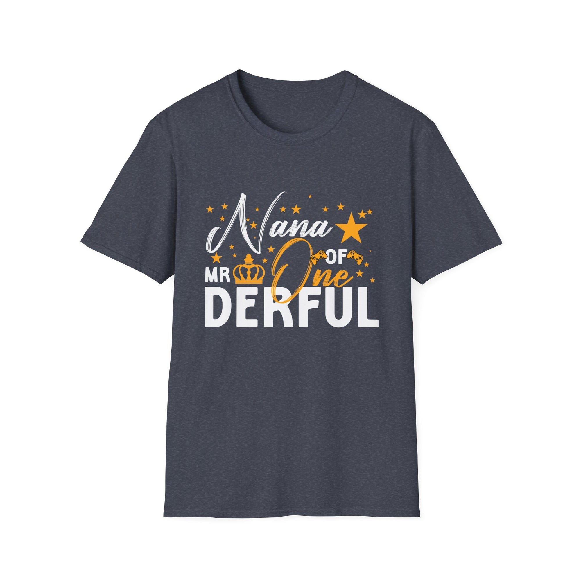 Nana of One-derful Unisex Softstyle T-Shirt, Gift for Grandparents, Family Reunion Tee, Funny Apparel for Nana, Birthday T-Shirt, Cute [...]
