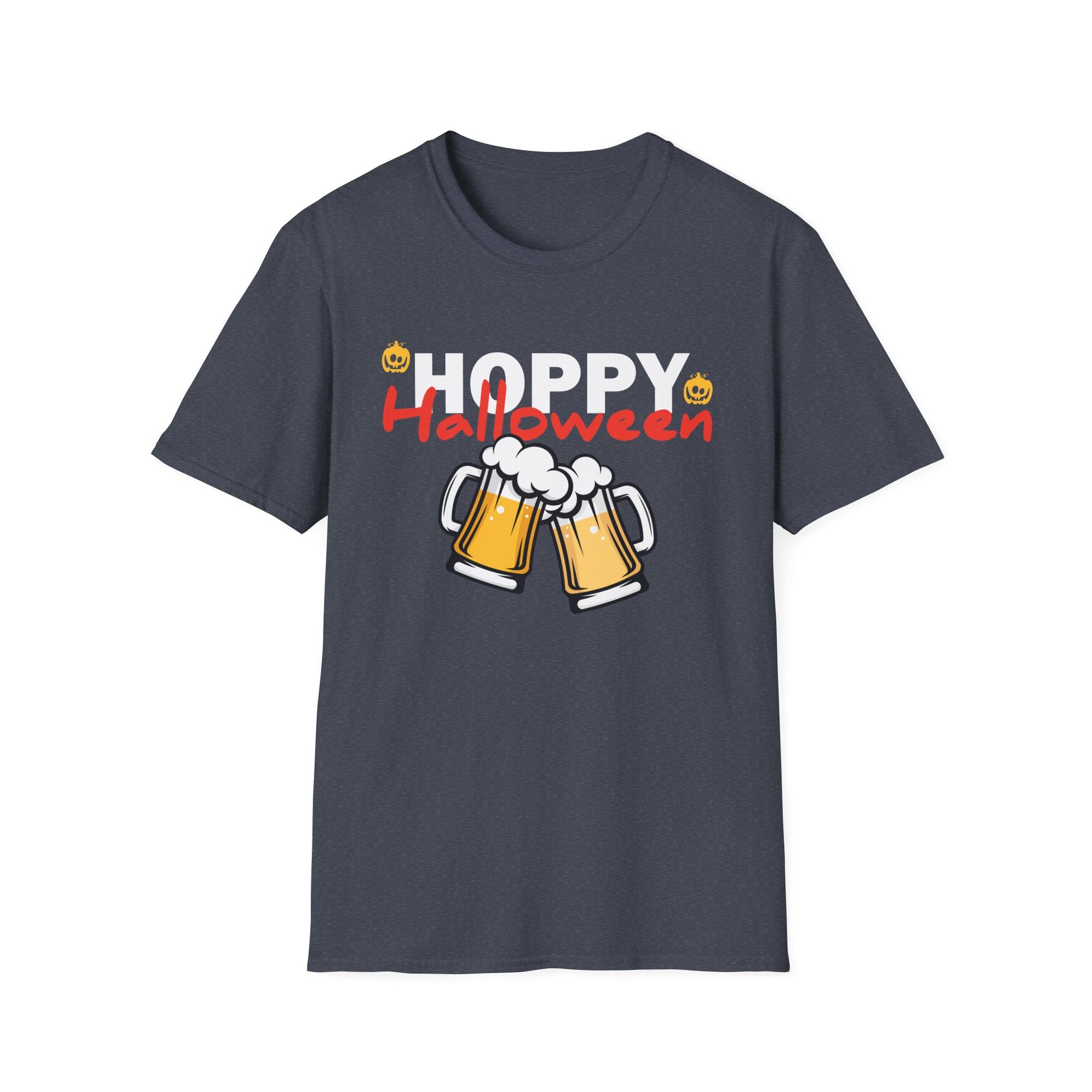 Halloween Hoppy T-Shirt, Unisex Softstyle Tee, Beer Festival Shirt, Spooky Celebration Wear, Unique Halloween Gift