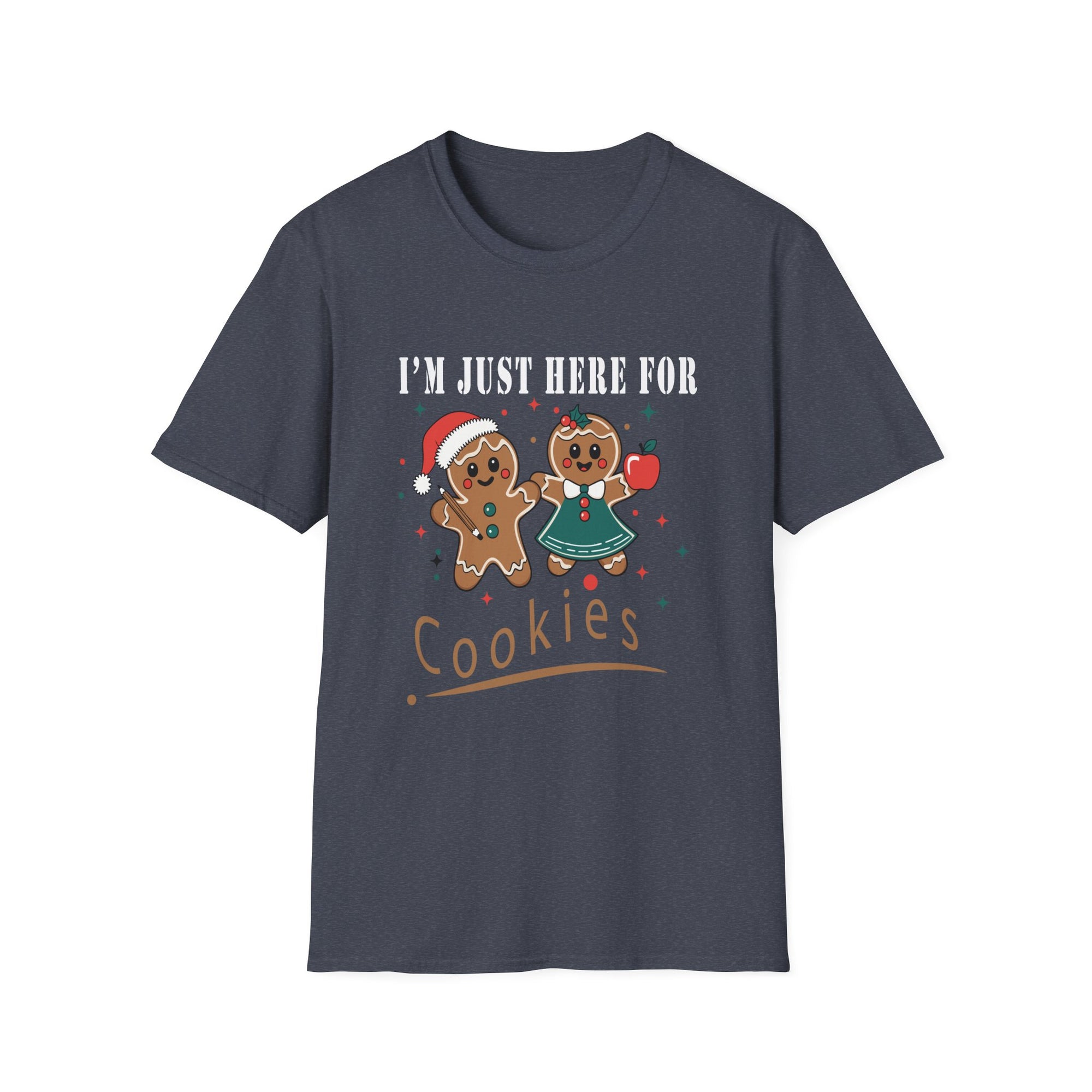 Gingerbread Cookie T-Shirt, Holiday Apparel, Christmas Gift, Cute Tees, Family Gatherings, Winter Celebrations