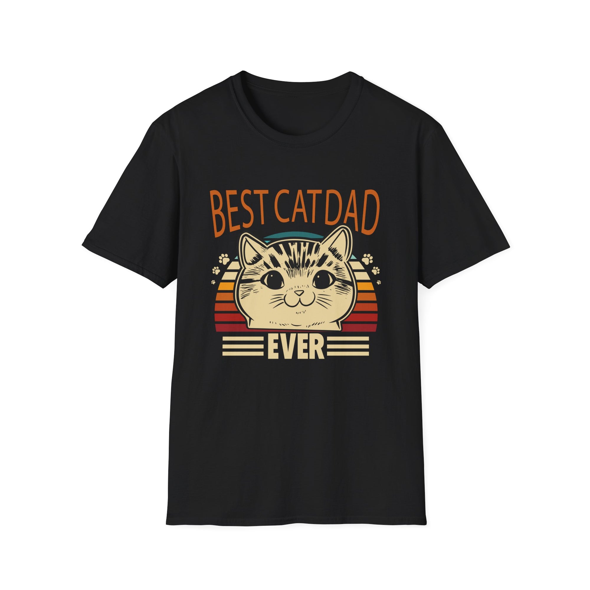 Best Cat Dad Ever Unisex Softstyle T-Shirt, Cat Dad Tee, Pet Lover Gift, Father's Day Shirt, Cool Cat Apparel, Funny T-Shirt