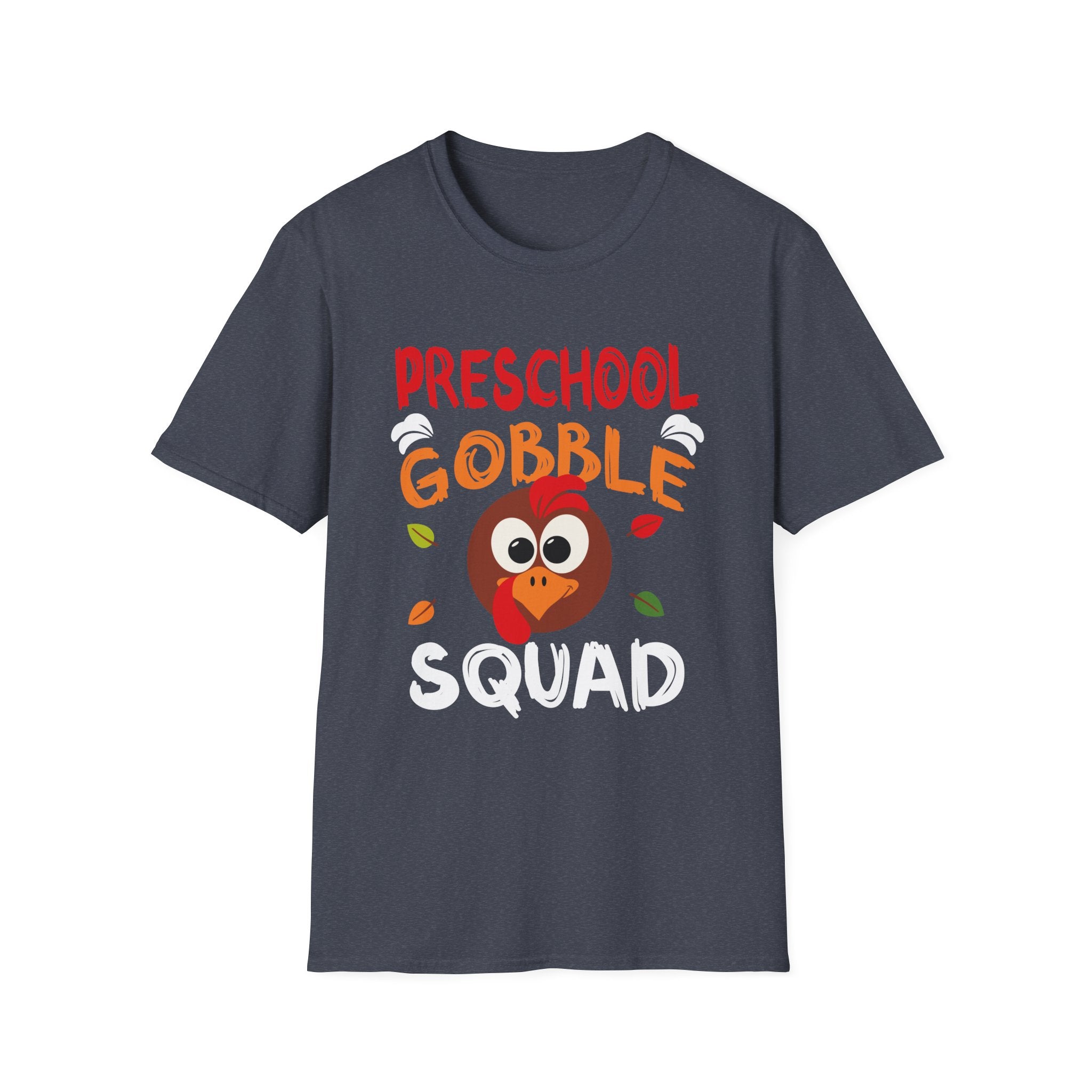 Thanksgiving Preschool Gobble Squad T-Shirt, Holiday Tee, Turkey Shirt, Family Gatherings, Autumn Apparel, Kids Fun Wear