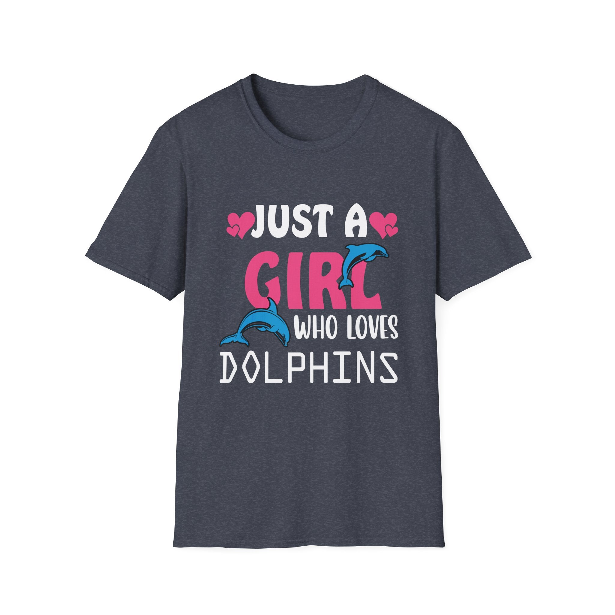 Just a Girl Who Loves Dolphins Unisex Softstyle T-Shirt, Dolphin Lover Gift, Cute Summer Tee, Ocean Enthusiast Shirt, Gift for Her, [...]