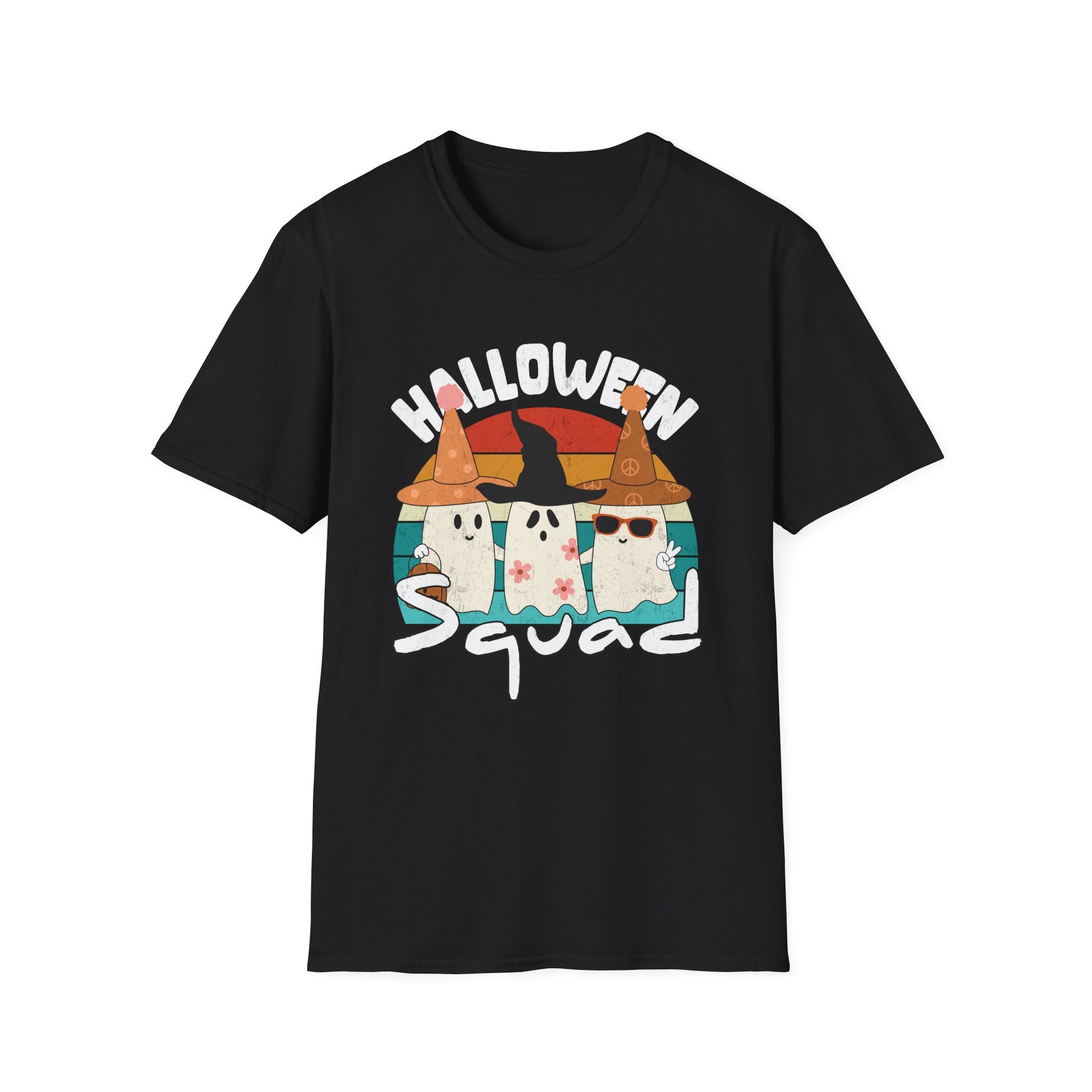 Halloween Squad Unisex Softstyle T-Shirt | Spooky, Fun Tee for Halloween Celebrations, Ghost Lovers, Costume Parties, Fall Festivals