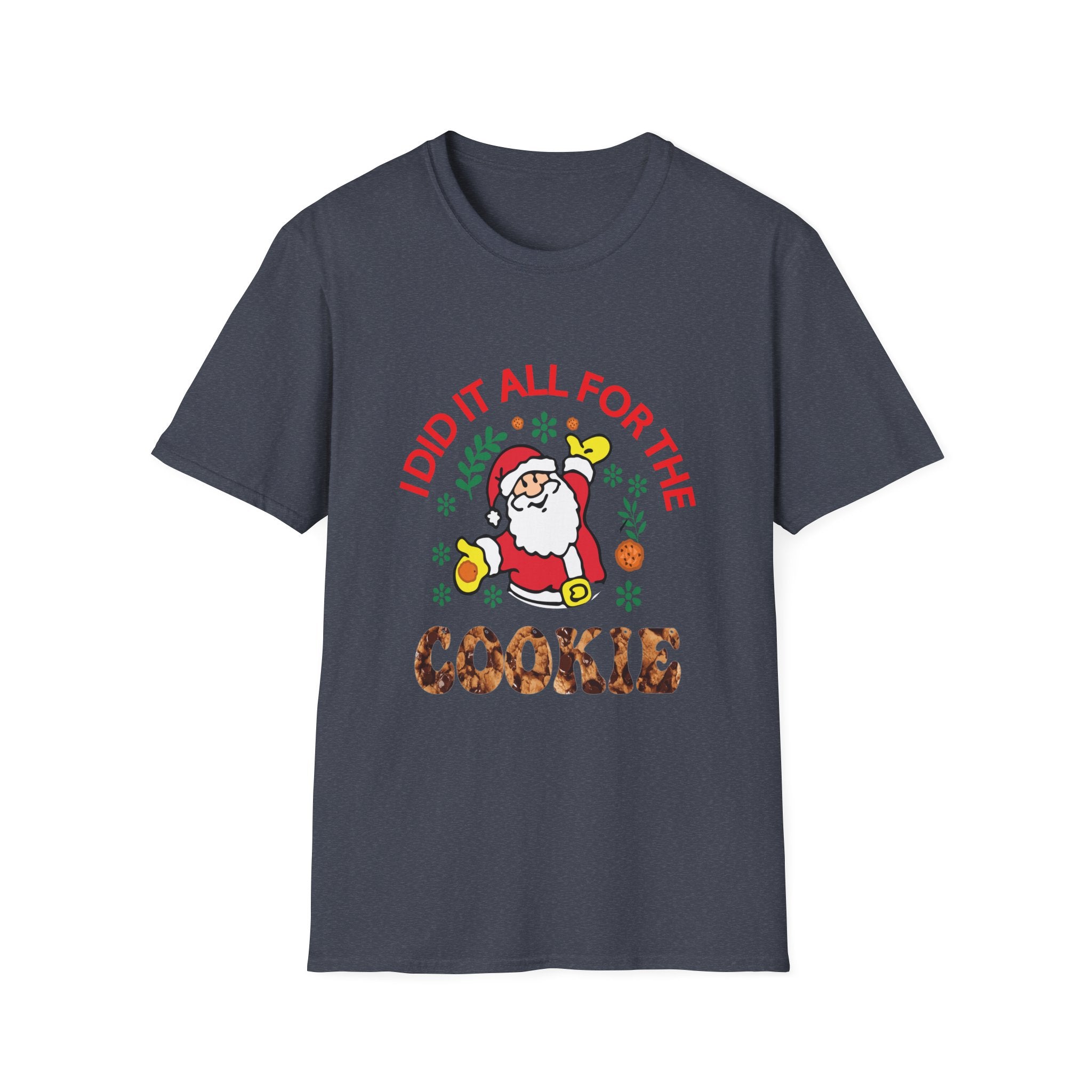 Funny Christmas Cookie T-Shirt, Holiday Gift, Santa Tee, Unisex X-Mas Shirt, Baking Lover's Apparel
