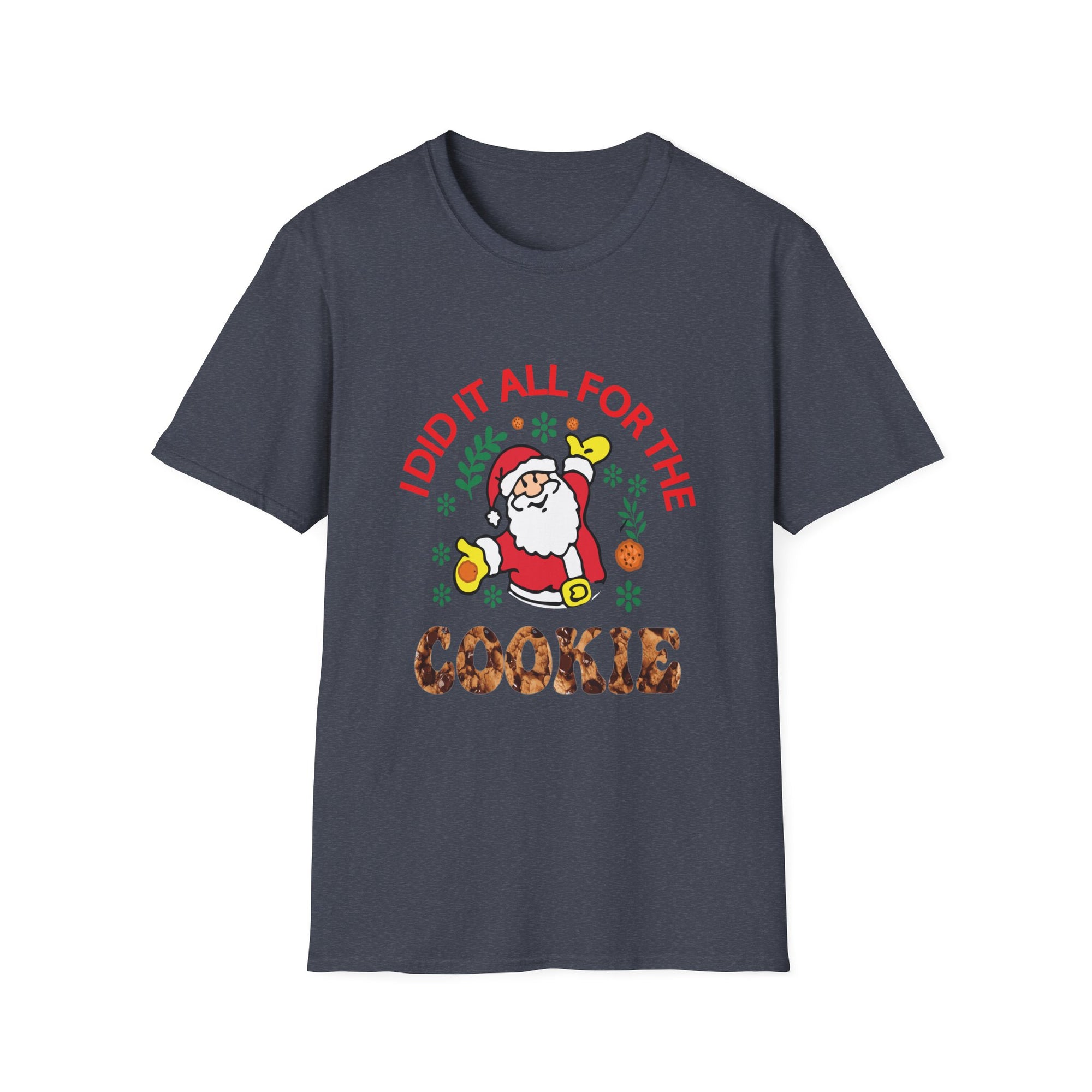 Funny Christmas Cookie T-Shirt, Holiday Gift, Santa Tee, Unisex X-Mas Shirt, Baking Lover's Apparel