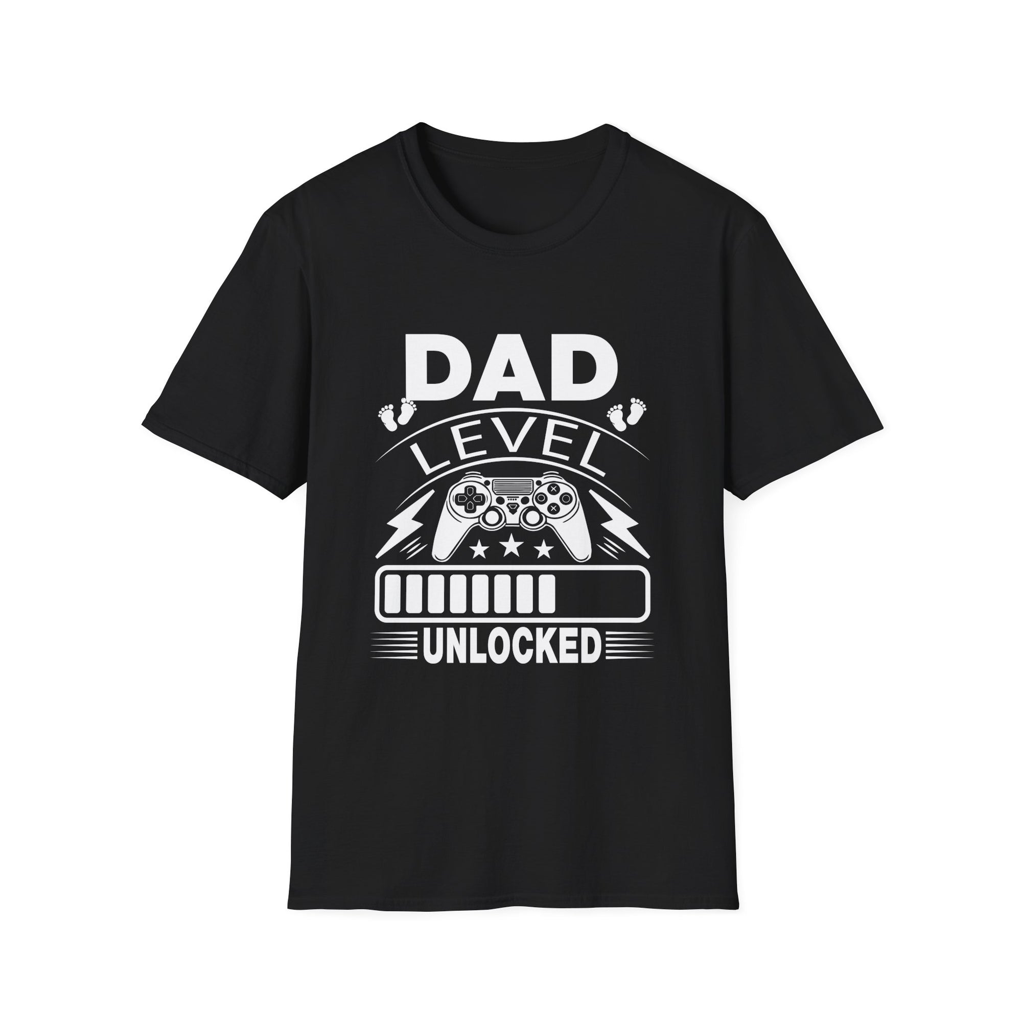 Dad Level Unlocked T-Shirt, Father's Day Gift, Video Game Dad Tee, Unisex Graphic Shirt, Gaming Apparel