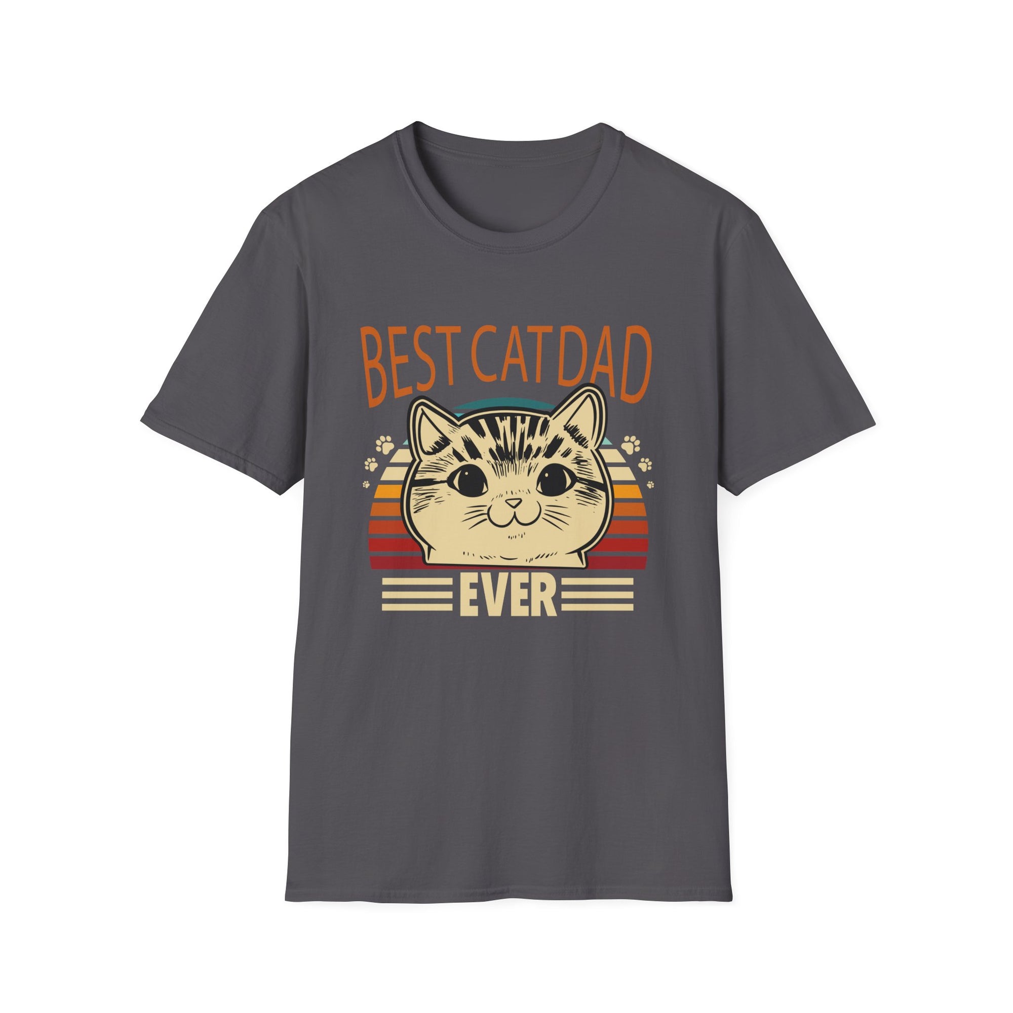 Best Cat Dad Ever Unisex Softstyle T-Shirt, Cat Dad Tee, Pet Lover Gift, Father's Day Shirt, Cool Cat Apparel, Funny T-Shirt