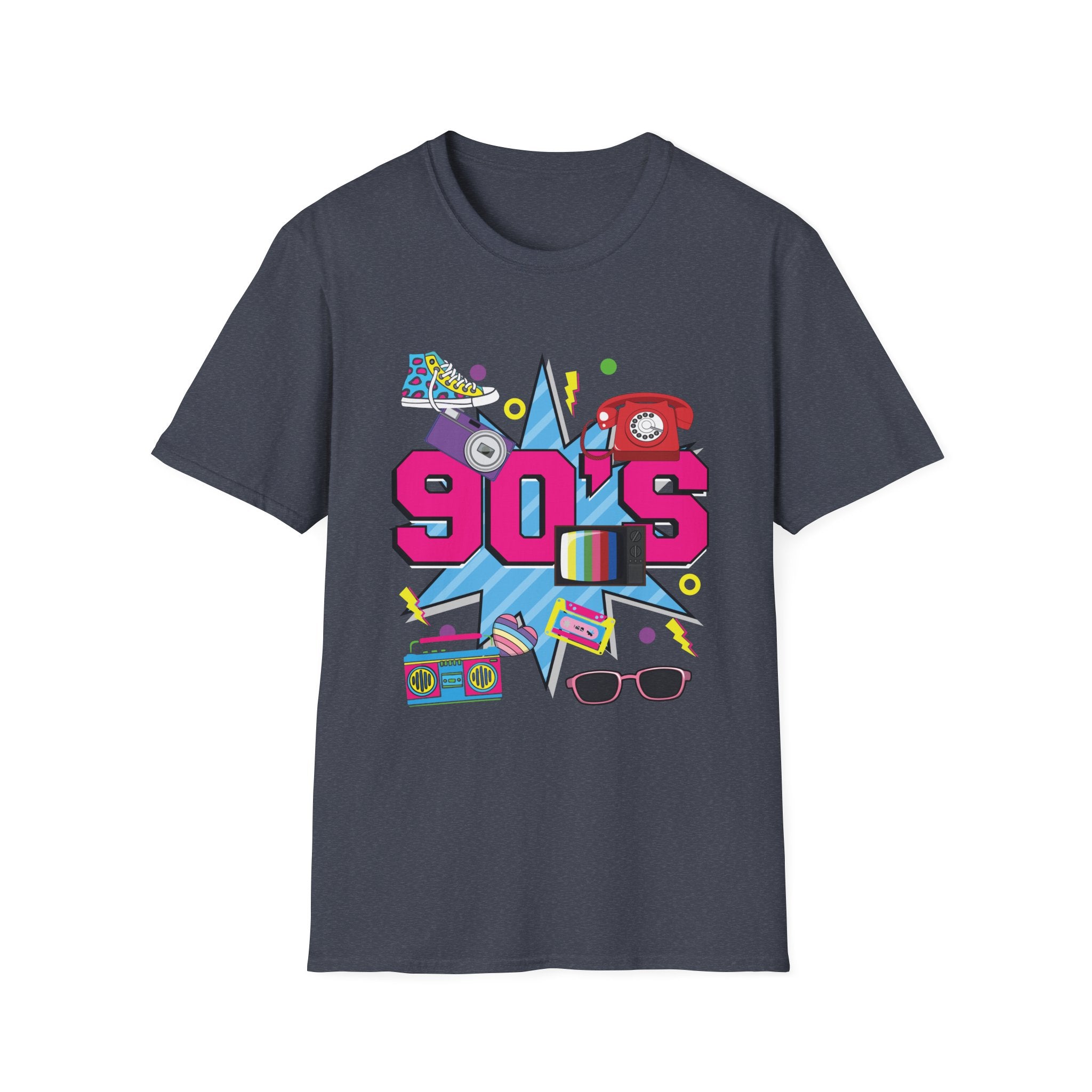 90s I love The 90's Vintage Retro Nineties Costume Party Unisex Softstyle T-Shirt