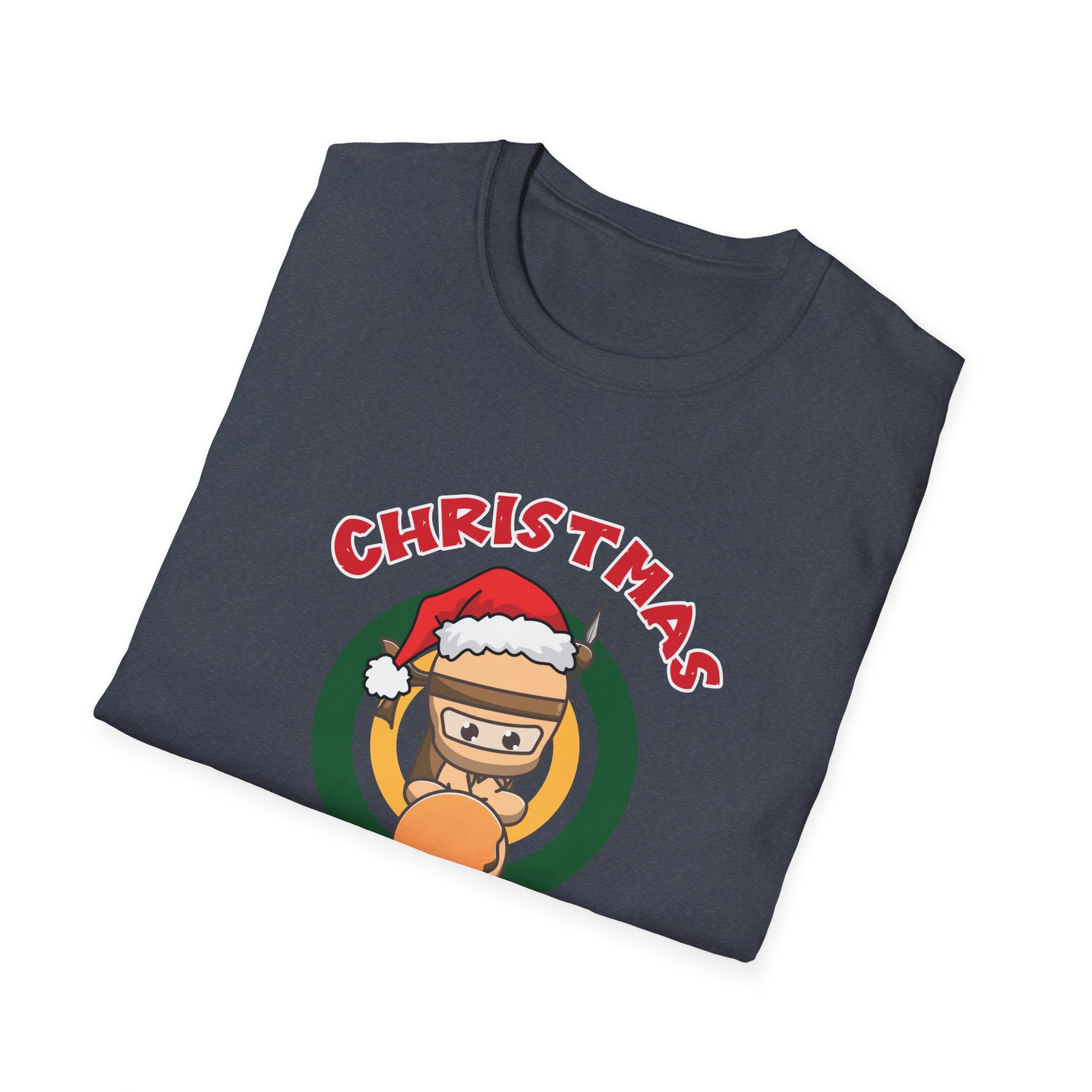 Christmas Ninja Bread Man T-Shirt, Holiday Shirt, Funny Christmas Tee, Unisex Christmas Apparel, Gift for Ninja Lovers