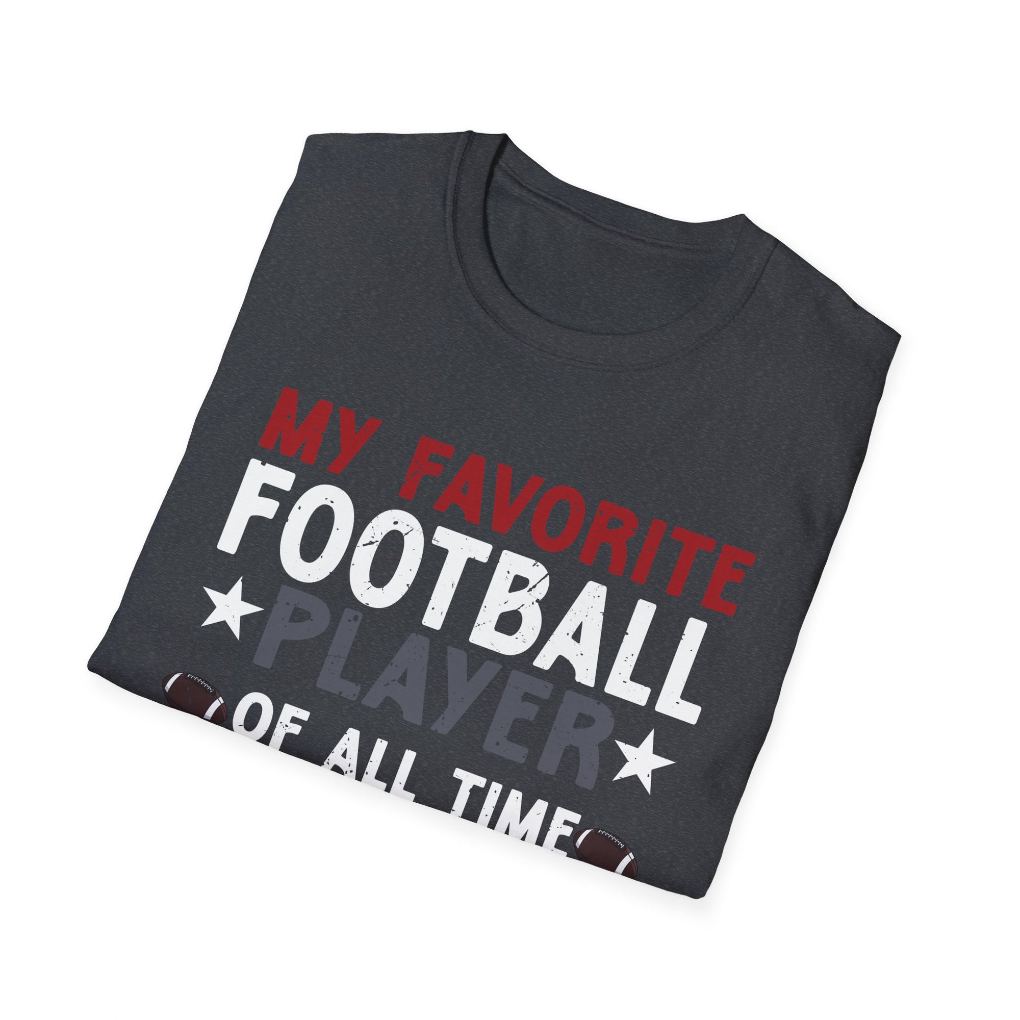Dad's Favorite Football Player T-Shirt | Unisex Softstyle Tee, Sports Dad Gift, Father's Day Apparel, Game Day Shirt, Football Lover Gift