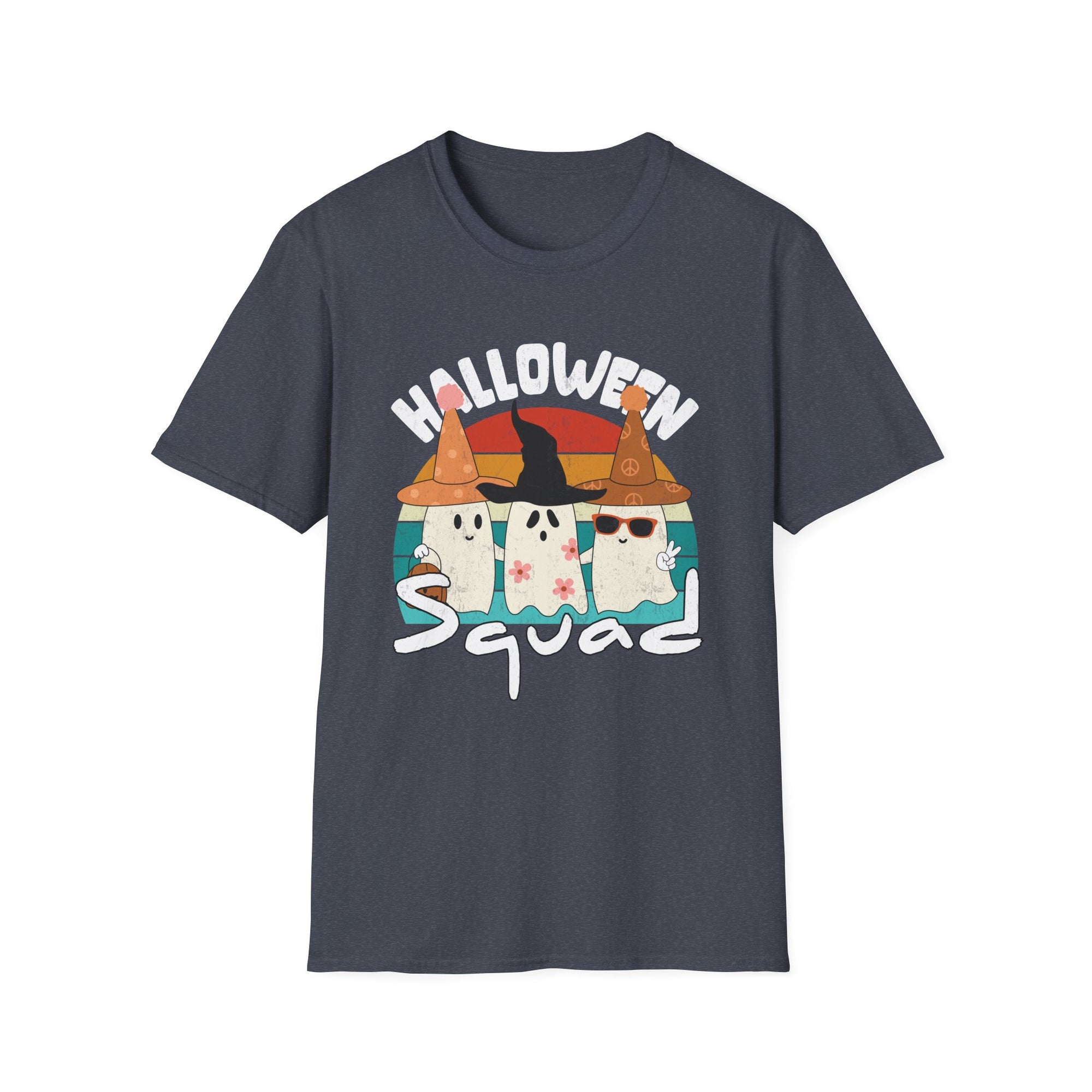Halloween Squad Unisex Softstyle T-Shirt | Spooky, Fun Tee for Halloween Celebrations, Ghost Lovers, Costume Parties, Fall Festivals