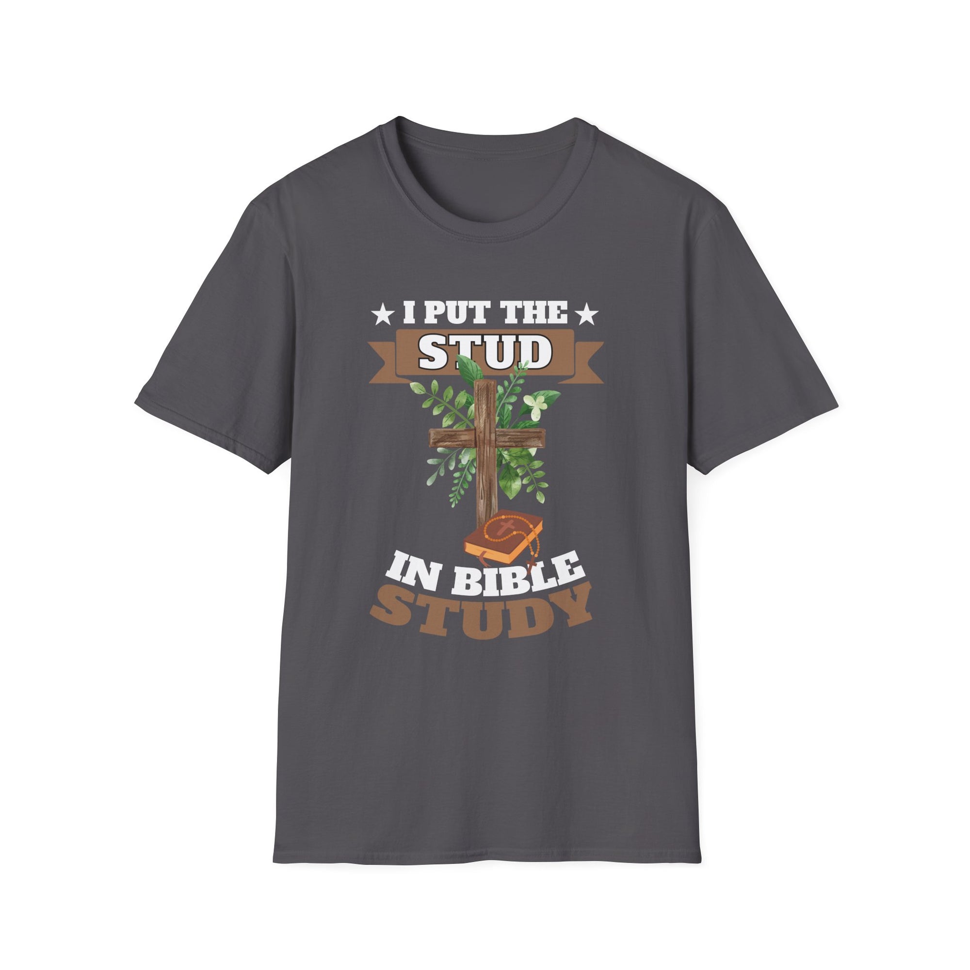 Stud in Bible Study Unisex T-Shirt, Christian Apparel, Faith-Based Gift, Casual Wear, Church Group Shirt
