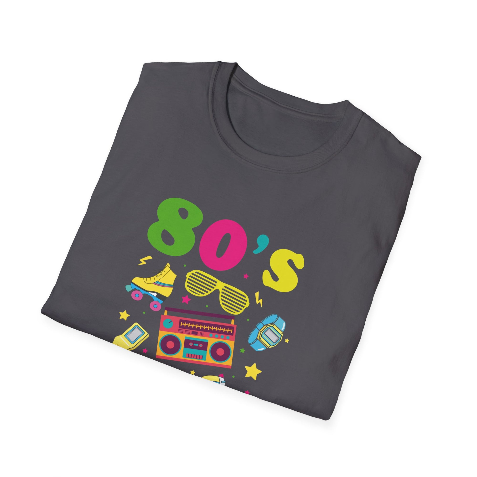 Retro 80's Vibe Unisex T-Shirt, 80s Nostalgia Tee, Music Lover Gift, Vintage Style Shirt, Fun Casual Wear