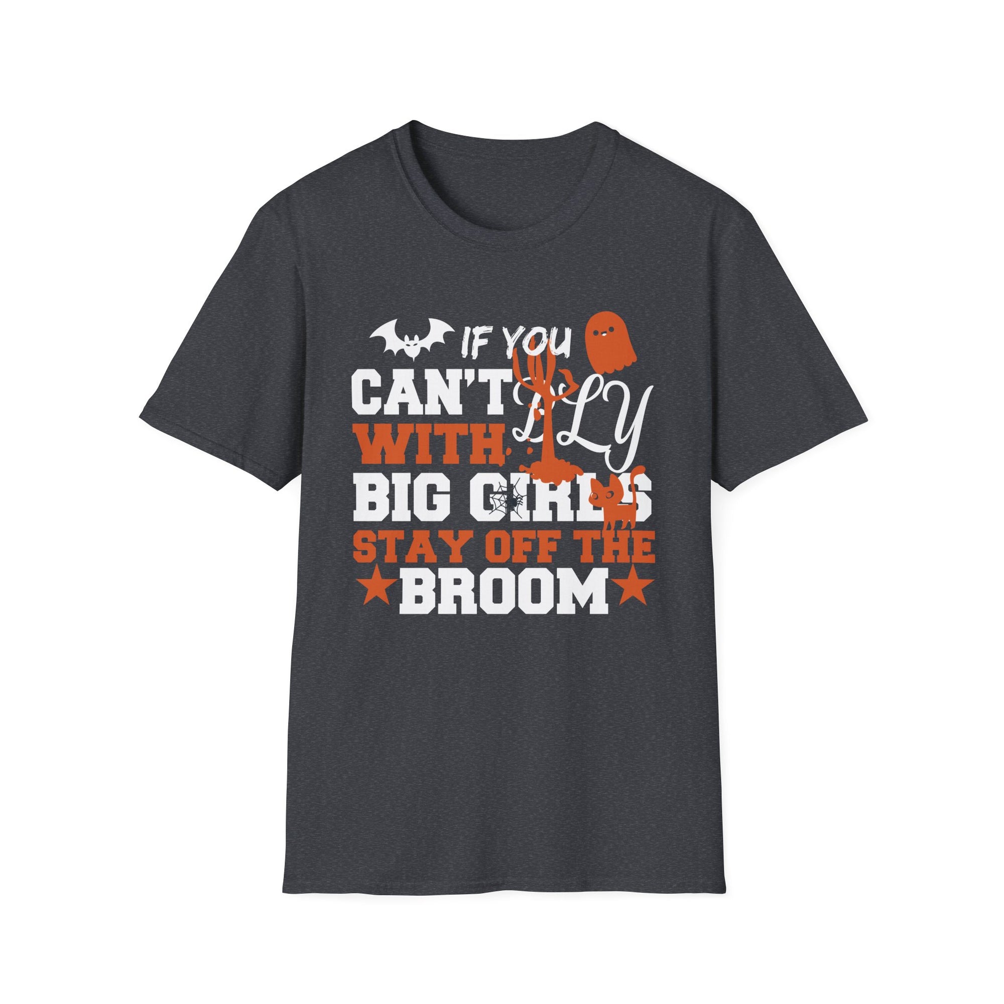 Halloween Graphic T-Shirt, Unisex Softstyle Tee, Witch Themed Shirt, Spooky Season Apparel, Perfect for Fall Celebrations