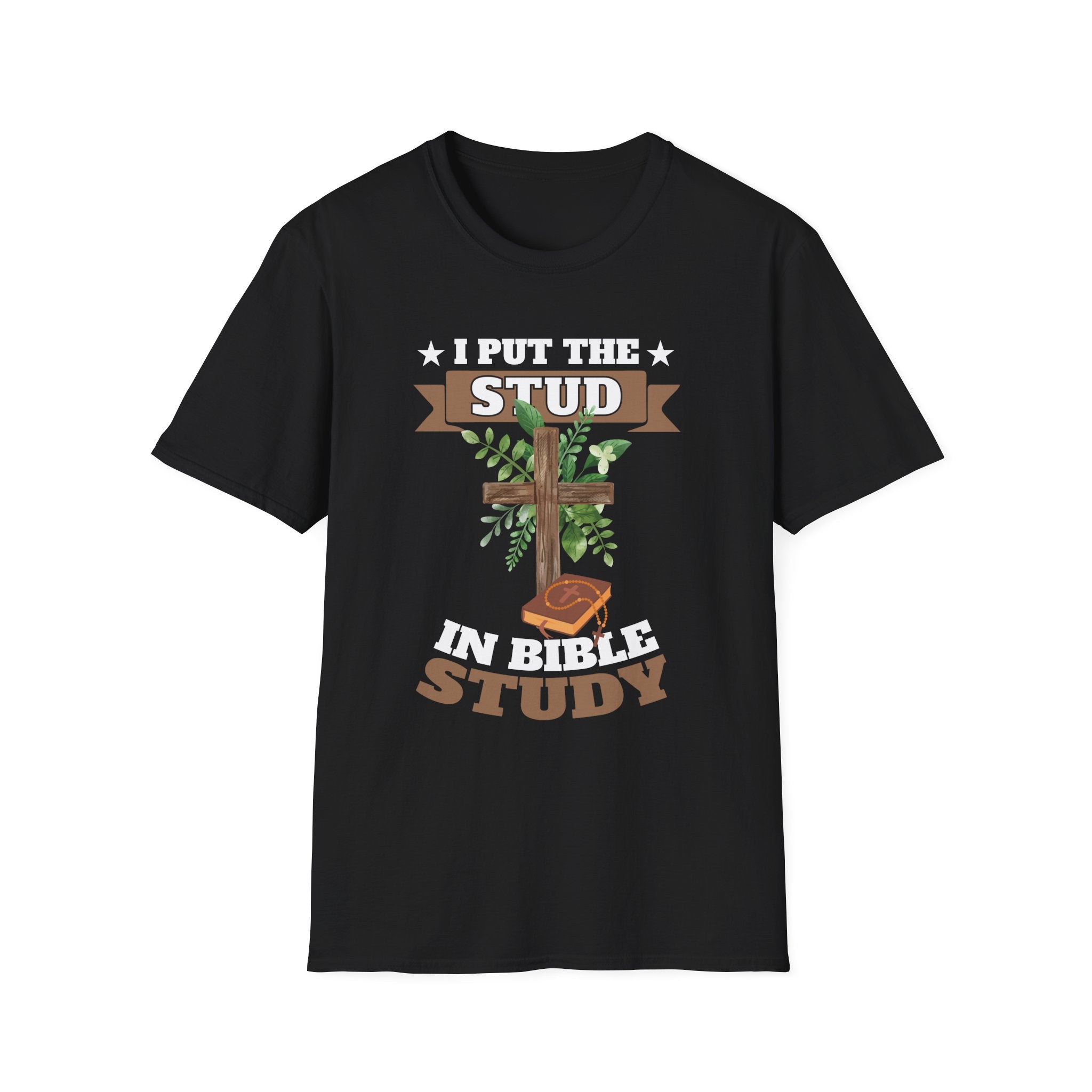 Stud in Bible Study Unisex T-Shirt, Christian Apparel, Faith-Based Gift, Casual Wear, Church Group Shirt