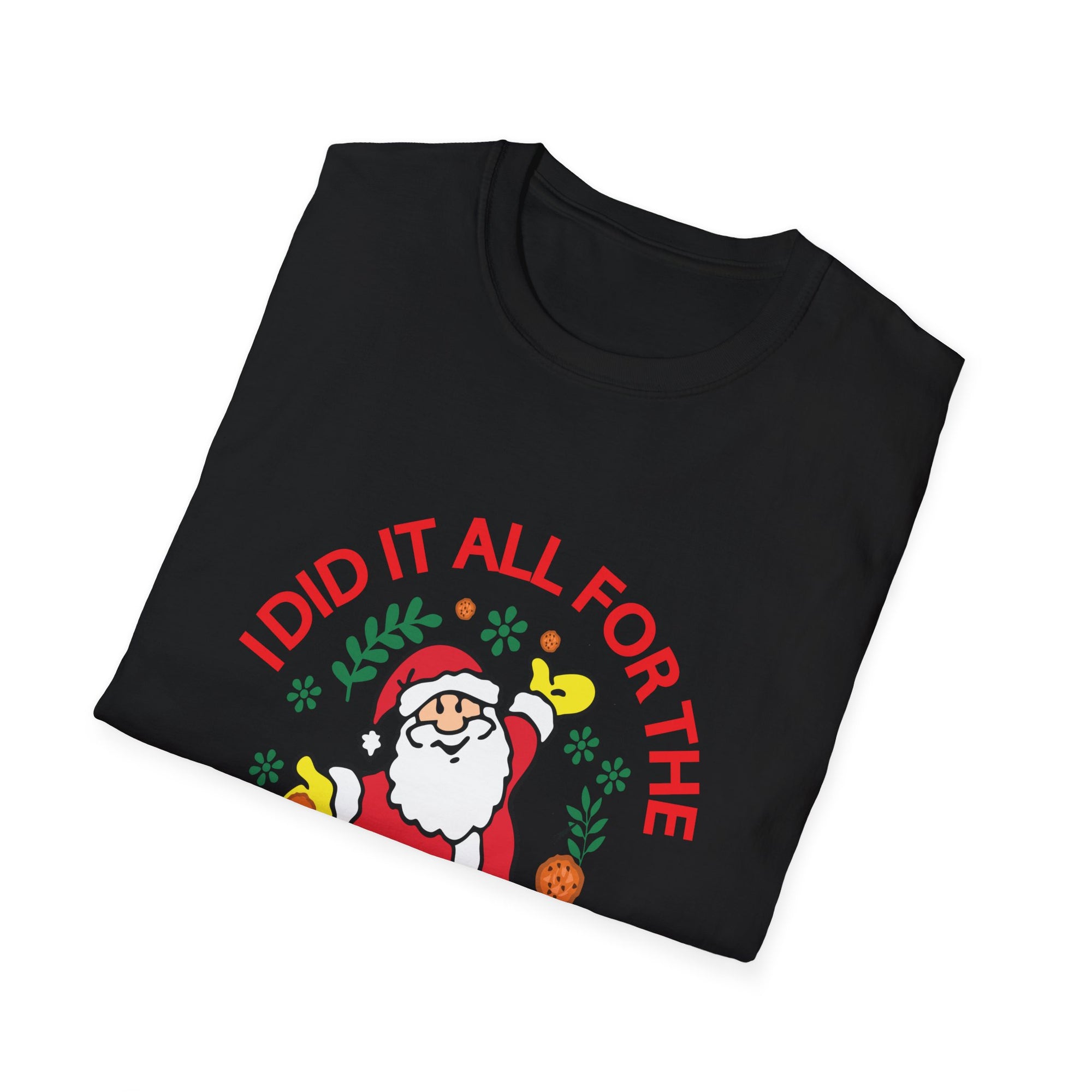 Funny Christmas Cookie T-Shirt, Holiday Gift, Santa Tee, Unisex X-Mas Shirt, Baking Lover's Apparel