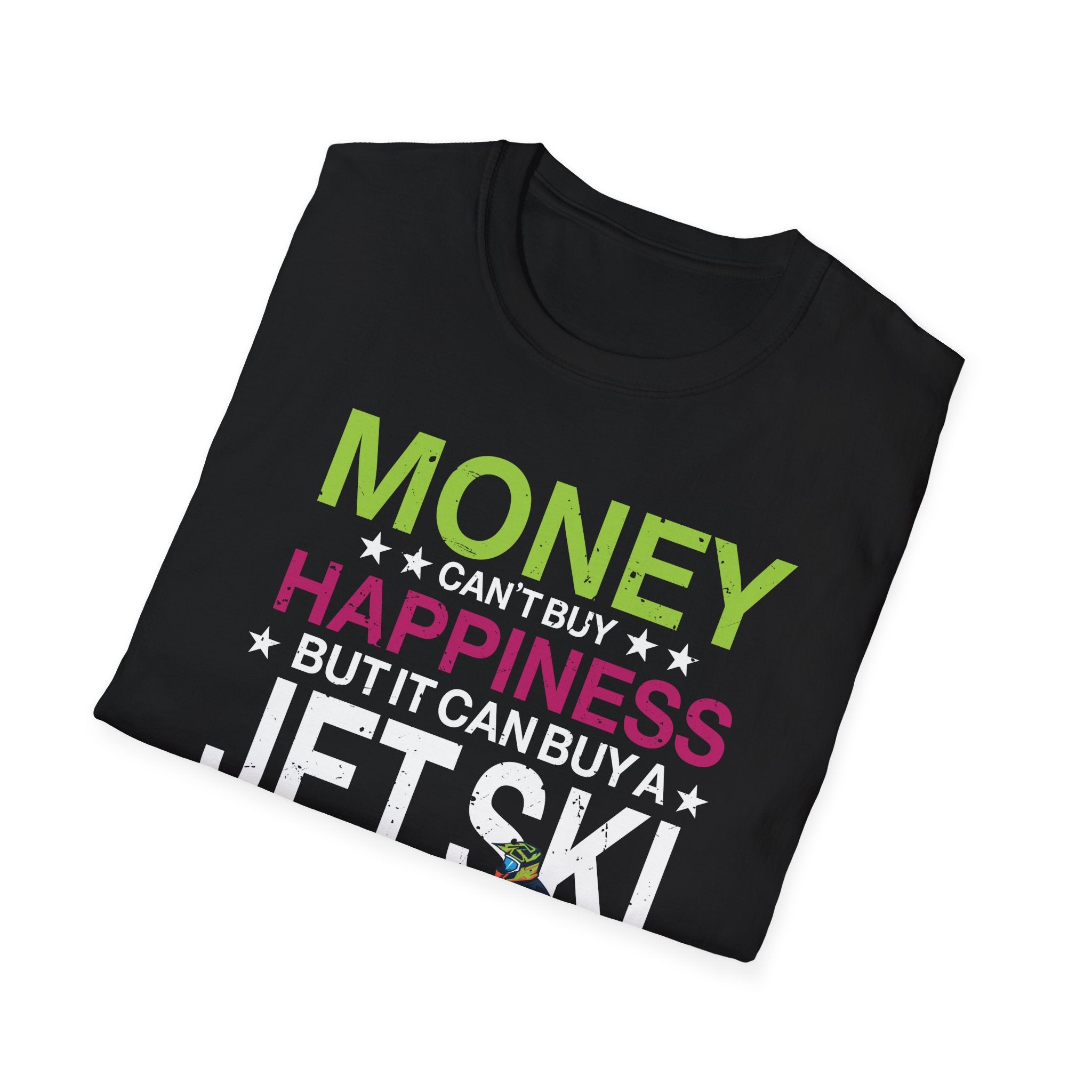 Jet-Ski Happiness Water Sports Design Unisex Softstyle T-Shirt