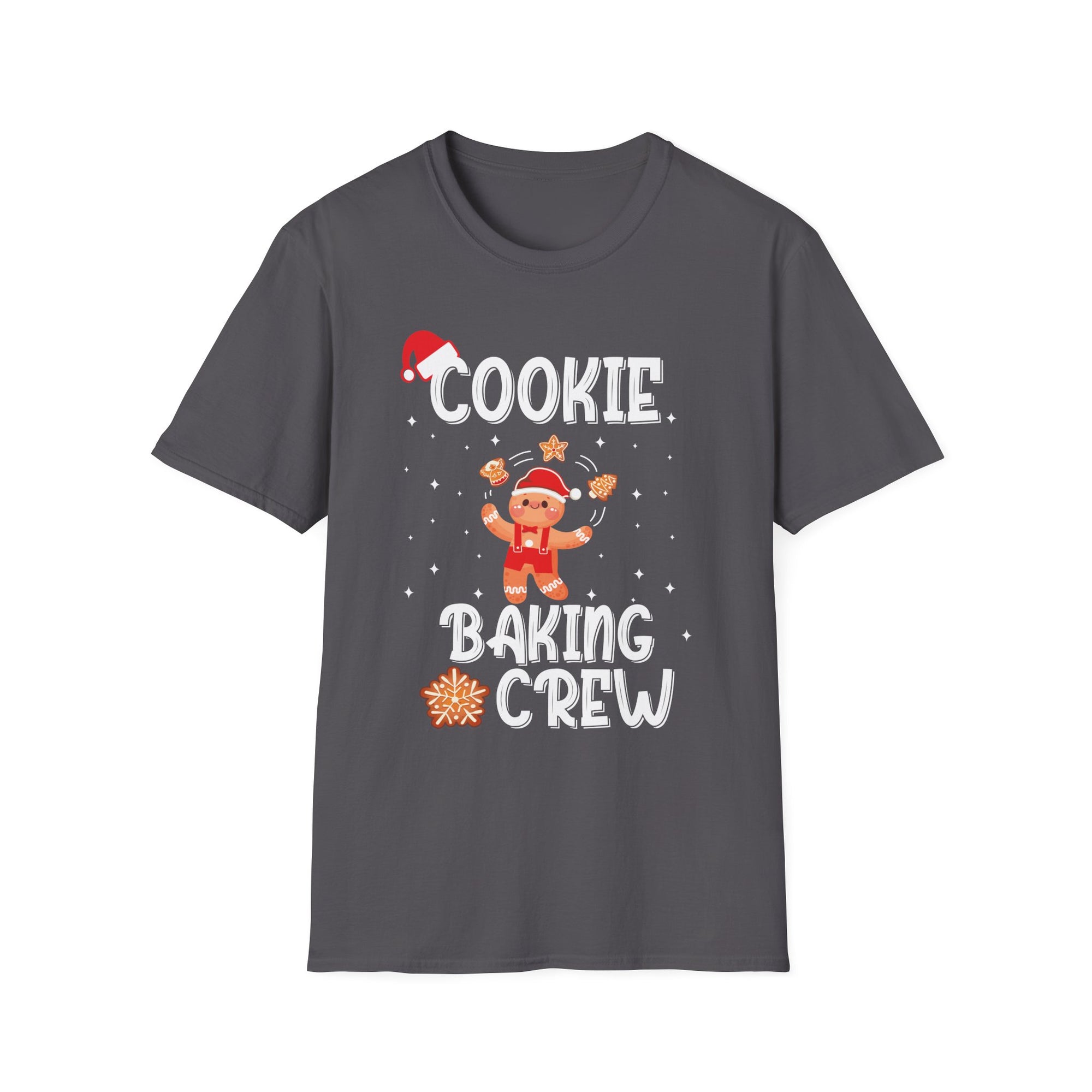 Cookie Baking Crew T-Shirt, Unisex Baking Tee, Holiday Gift, Christmas Shirt, Cute Baking Apparel, Family Matching Outfit