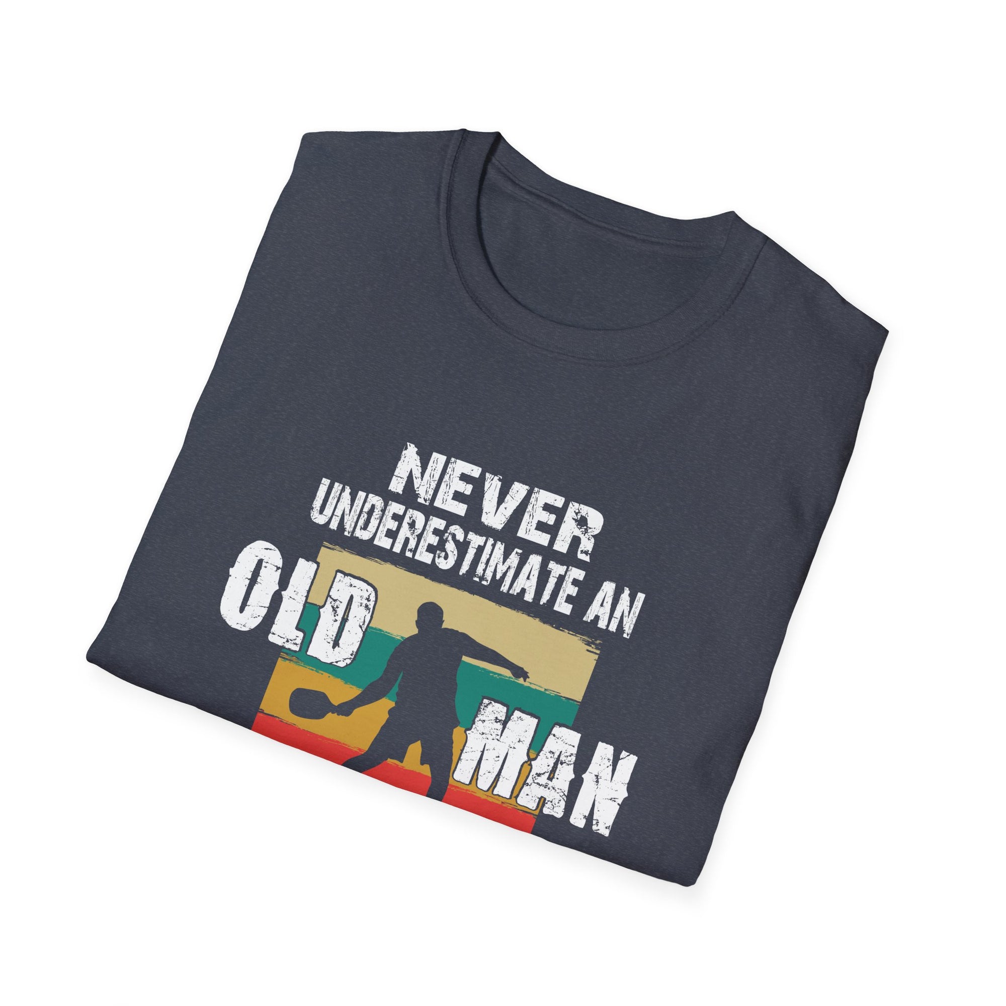 Never Underestimate an Old Man with a Pickleball Paddle T-Shirt, Funny Pickleball Shirt, Gift for Dad, Sports Humor Tee, Pickleball [...]