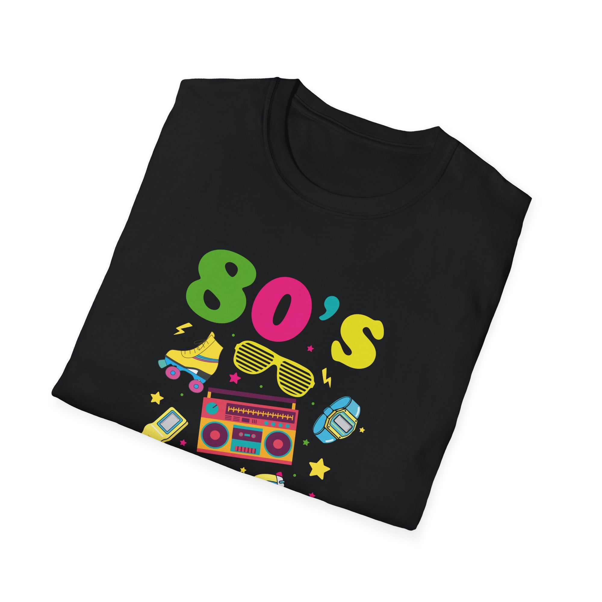 Retro 80's Vibe Unisex T-Shirt, 80s Nostalgia Tee, Music Lover Gift, Vintage Style Shirt, Fun Casual Wear