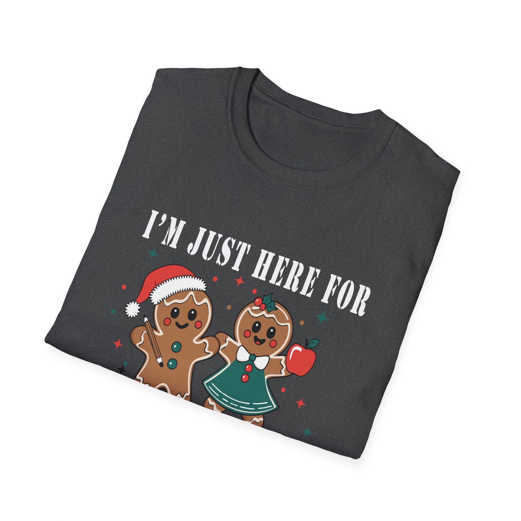Gingerbread Cookie T-Shirt, Holiday Apparel, Christmas Gift, Cute Tees, Family Gatherings, Winter Celebrations