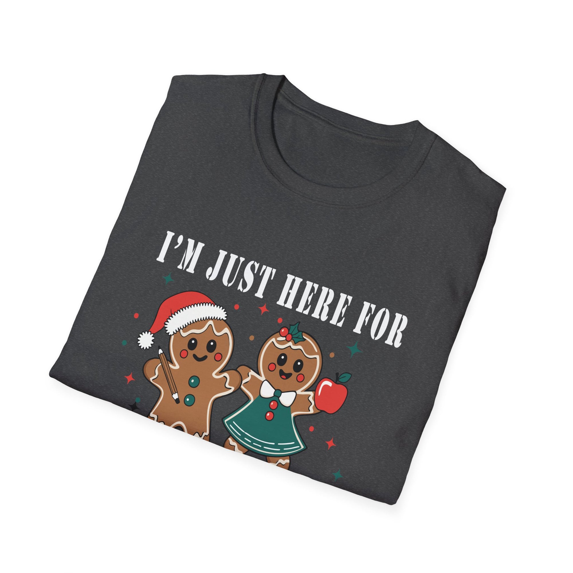 Gingerbread Cookie T-Shirt, Holiday Apparel, Christmas Gift, Cute Tees, Family Gatherings, Winter Celebrations