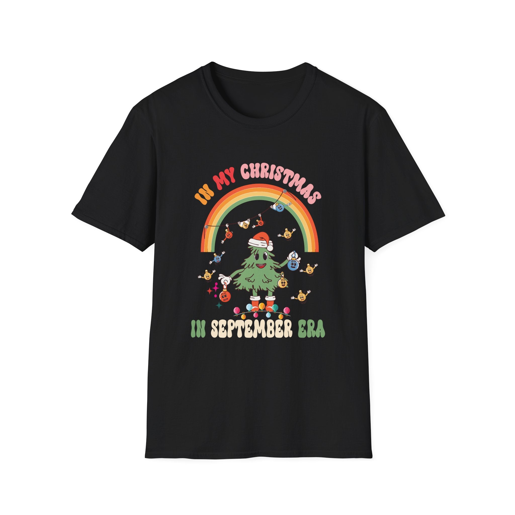 In My Christmas In September Era Summer Christmas Groovy T-Shirt