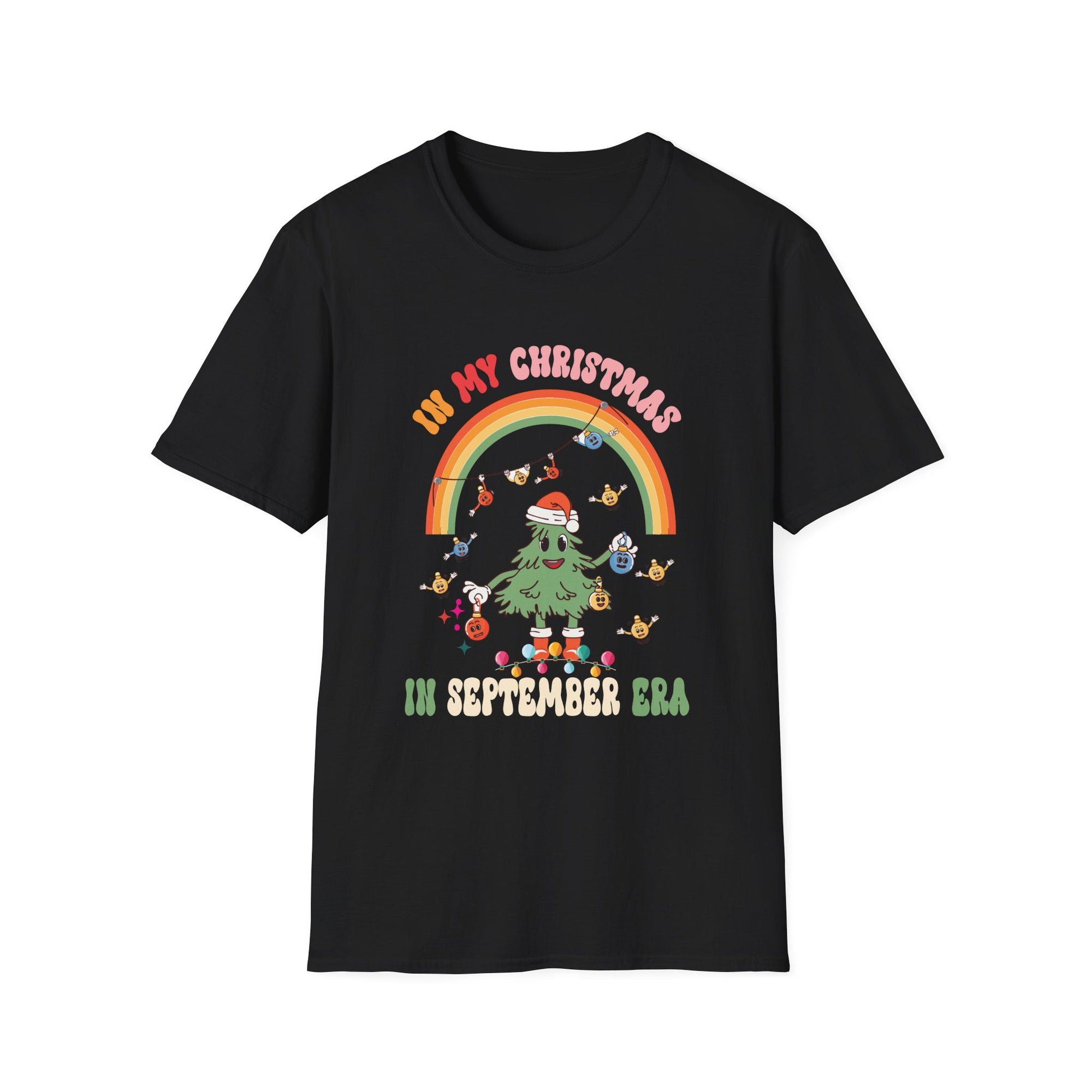 In My Christmas In September Era Summer Christmas Groovy T-Shirt