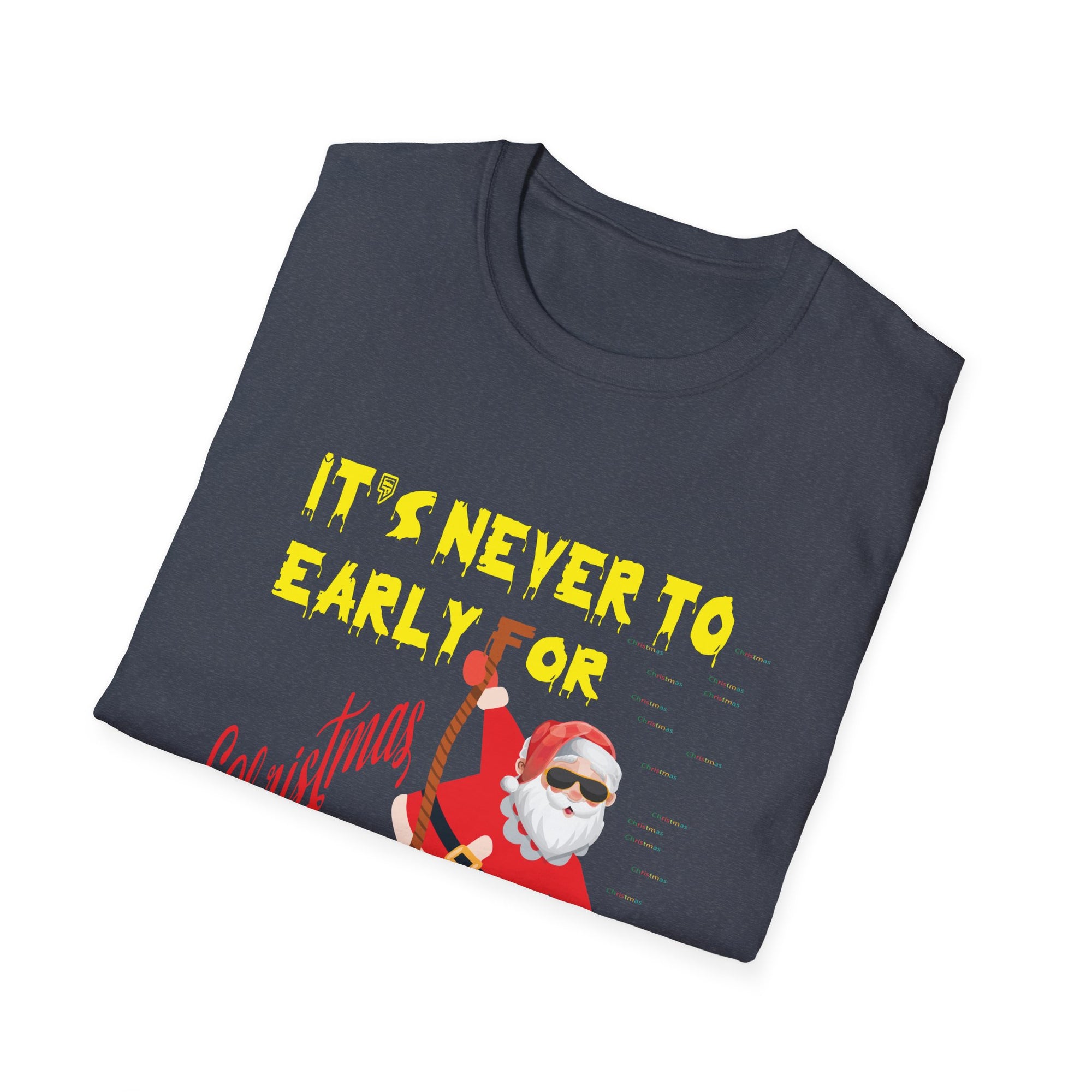 Christmas Santa Graphic Tee, Funny Holiday Shirt, Unisex Casual Wear, Gift for Him/Her, Festive T-Shirt