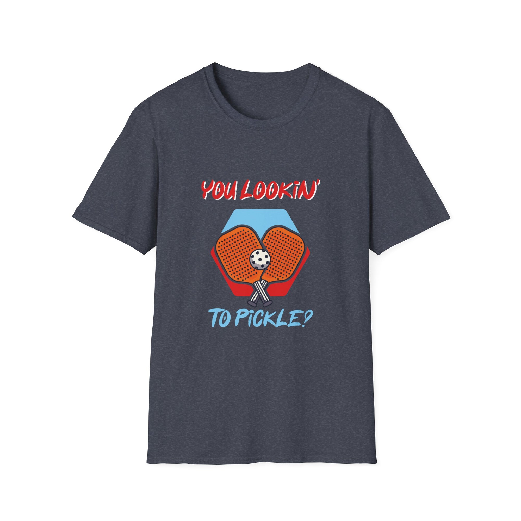 You Lookin' to Pickle? Unisex Softstyle T-Shirt | Fun Pickleball Tee, Sportswear, Gift for Athletes, Casual Style, Trendy Apparel