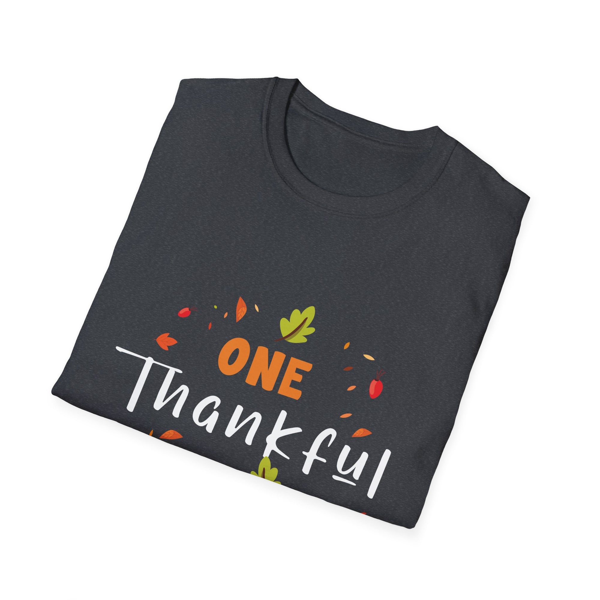 Thankful Grandma T-Shirt, Perfect Fall Gift, Thanksgiving Apparel, Unisex Softstyle Tee, Family Celebration Shirt, Fall Style