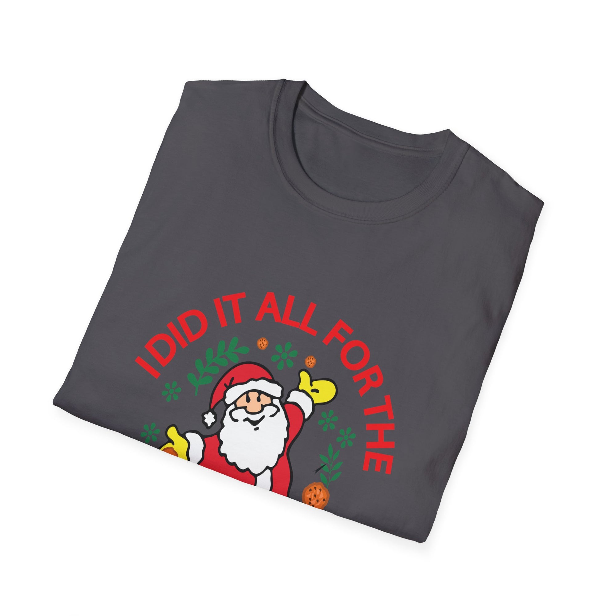 Funny Christmas Cookie T-Shirt, Holiday Gift, Santa Tee, Unisex X-Mas Shirt, Baking Lover's Apparel