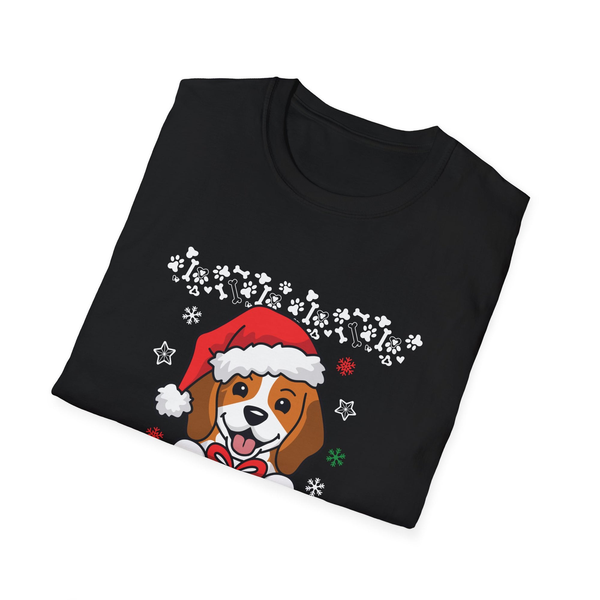 Festive Dog Christmas T-Shirt | Holiday Apparel, Dog Lover Gift, Unisex Tee, Ugly Sweater Alternative, Pet-Themed Clothing