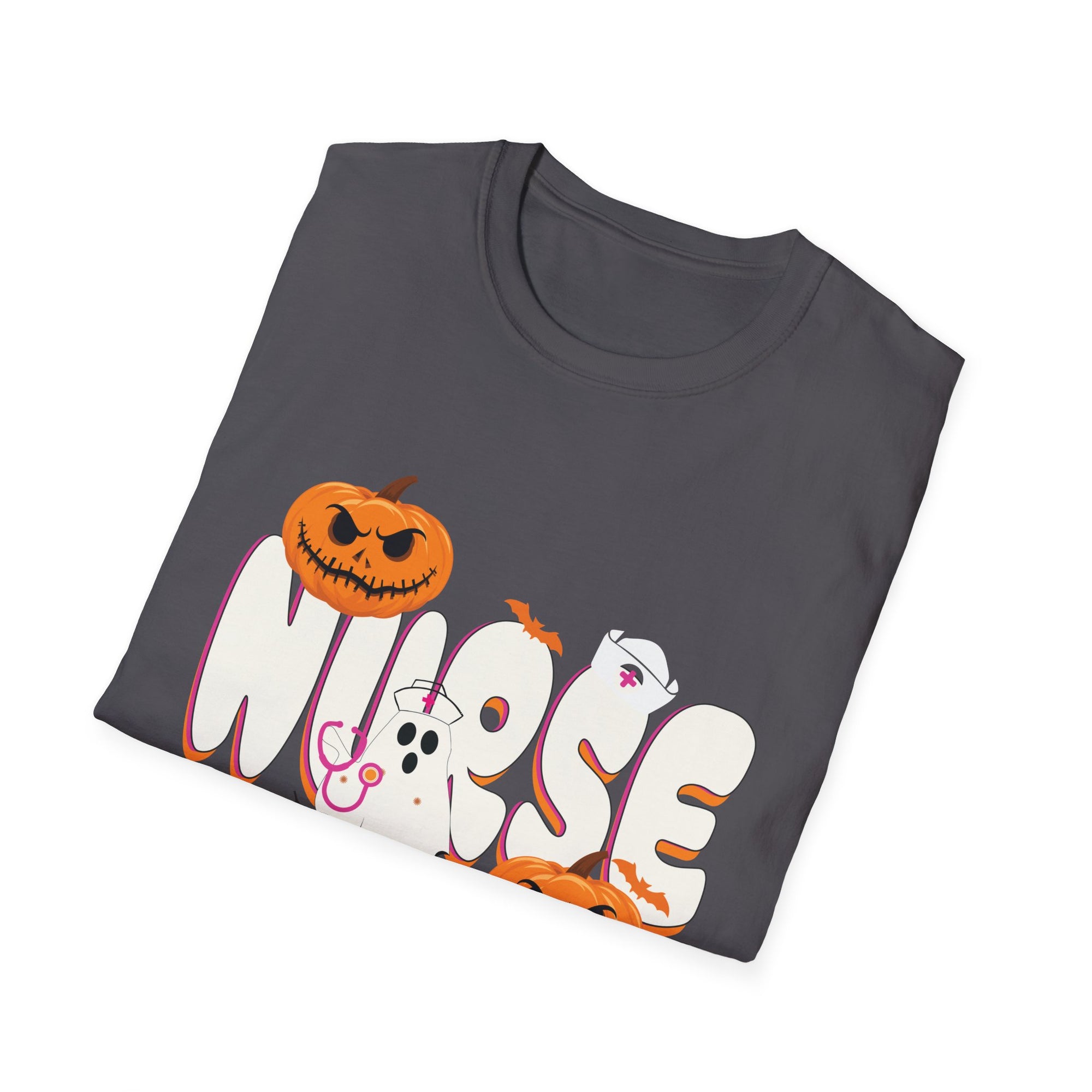 Spooky Ghost Moose T-Shirt, Halloween T-Shirt, Fall Fashion, Unisex Tee, Gift for Halloween Lovers, Cute Pumpkin Tee