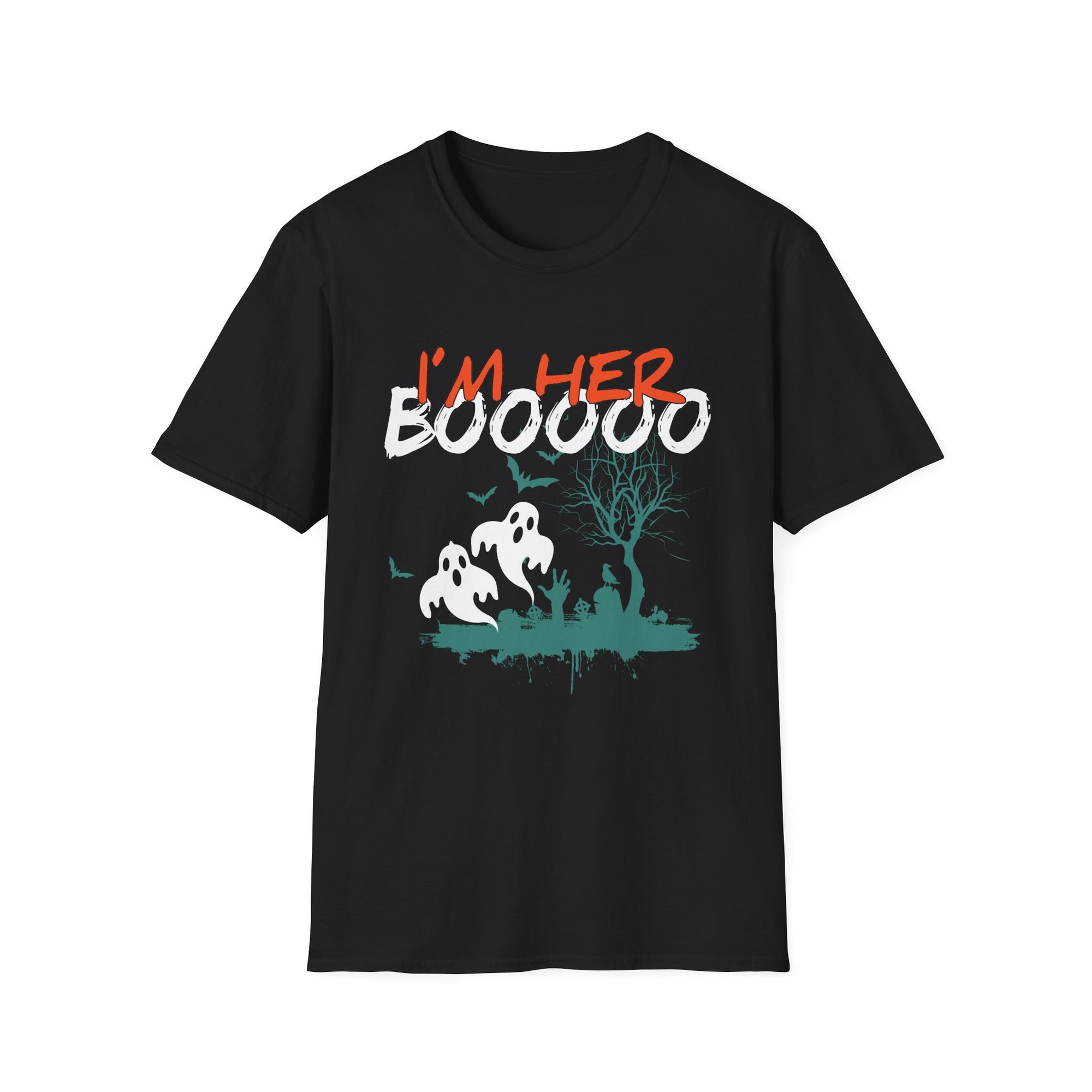 Halloween Couple's Tee - I'm Her Boooooo, Spooky T-Shirt, Unisex Halloween Shirt, Ghost Lover Tee, Fun Halloween Apparel, Holiday Gift Idea