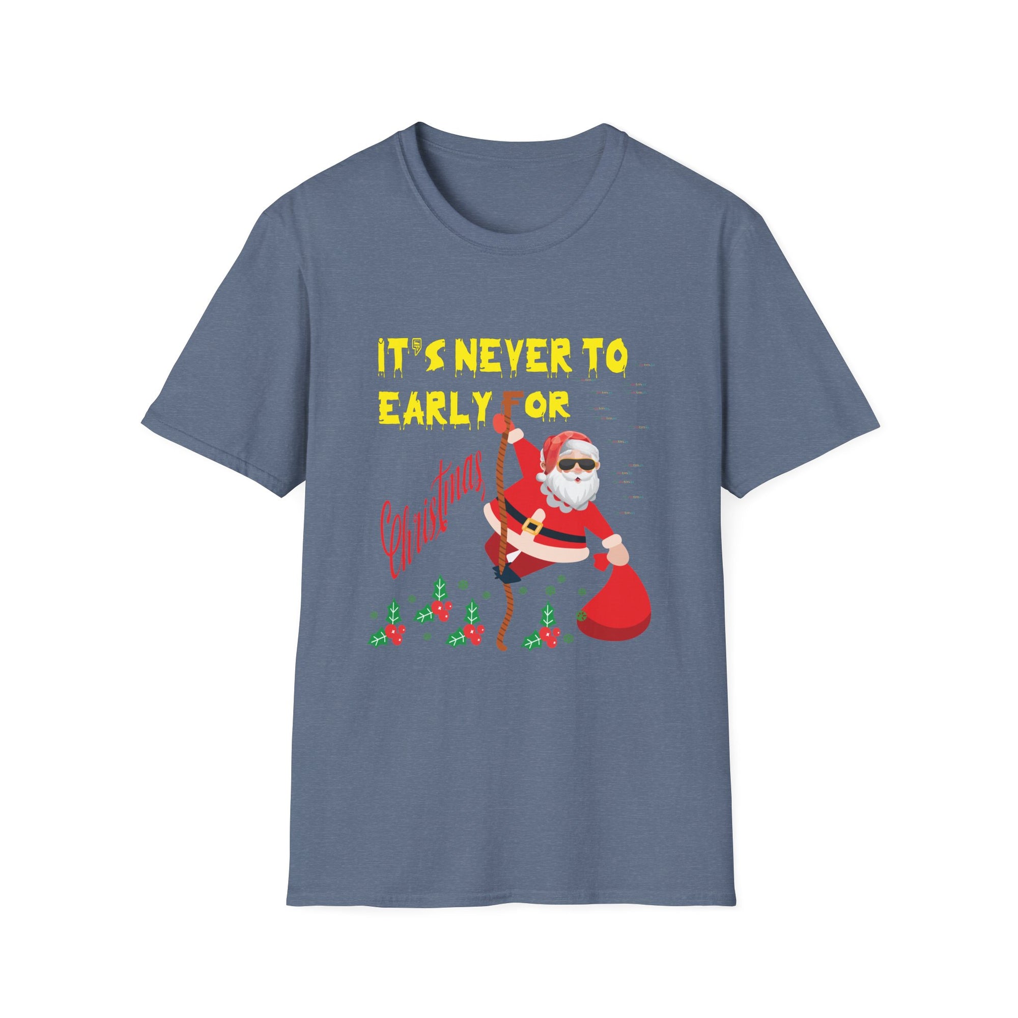 Christmas Santa Graphic Tee, Funny Holiday Shirt, Unisex Casual Wear, Gift for Him/Her, Festive T-Shirt