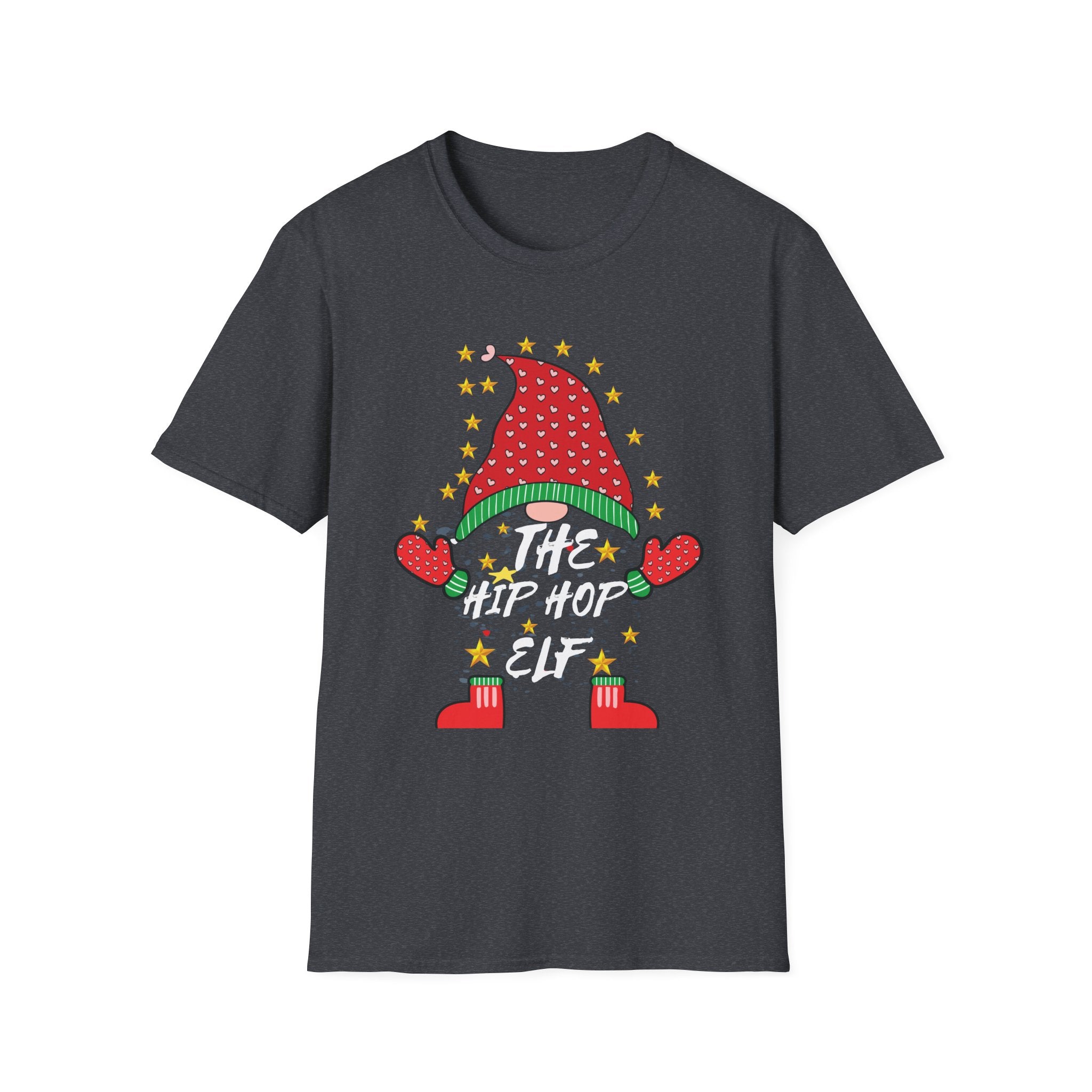 Hip Hop Elf Christmas T-Shirt | Unisex Holiday Tee, Fun T-Shirt, Unique Christmas Gift, Hip Hop Style, Festive Apparel